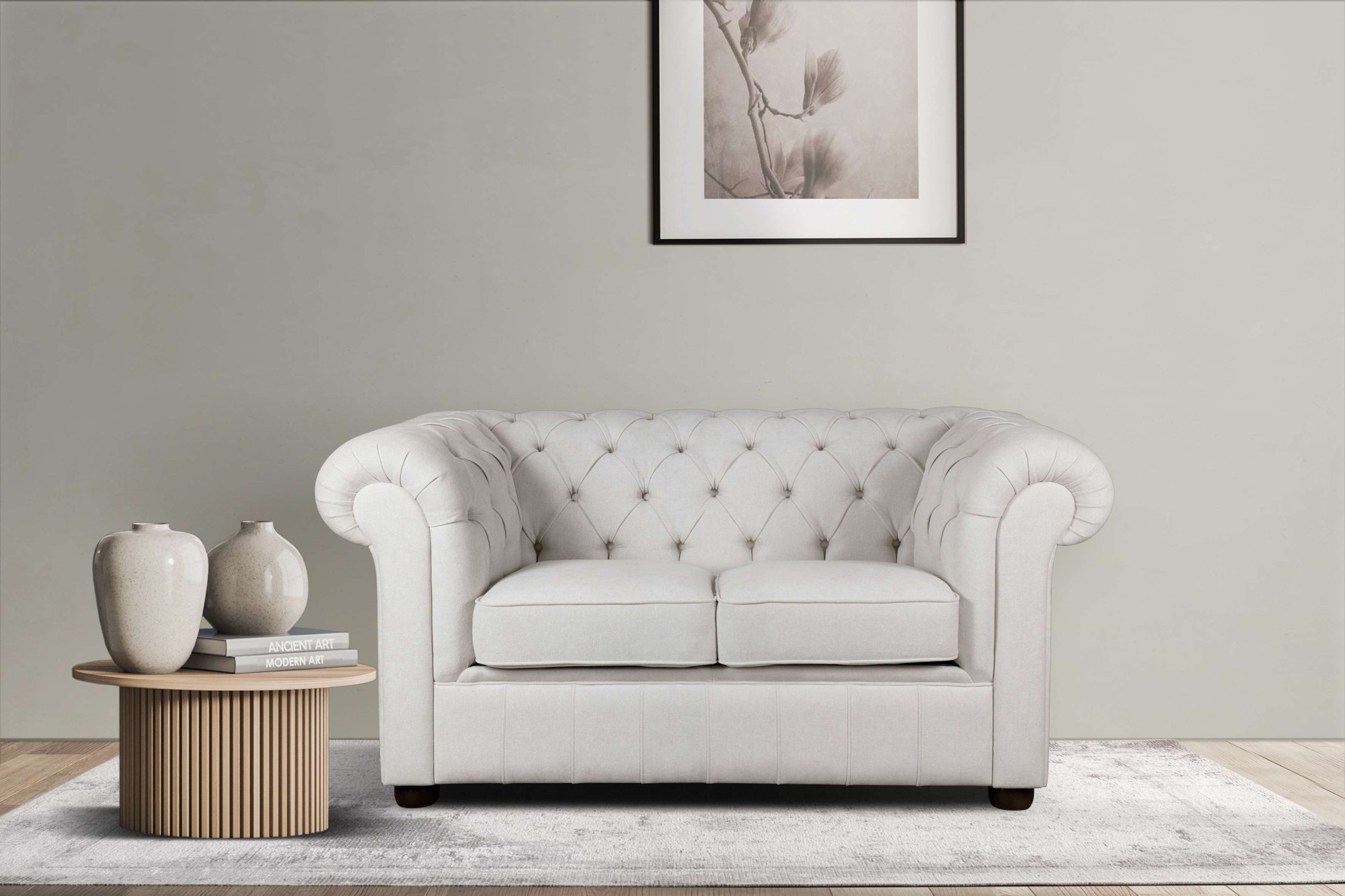 Home affaire 2-Sitzer »CHARENTE, Chesterfield-Sofa, Wellenfederung, Maße: B günstig online kaufen