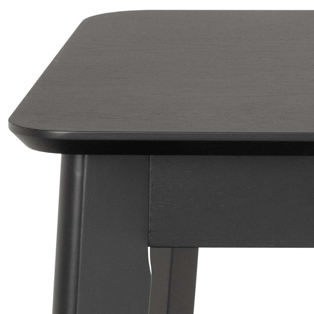 ACTONA GROUP Schreibtisch »Roxby«, Schreibtisch, matt schwarz SH Lack Eiche Furnier, 100x50x75 cm