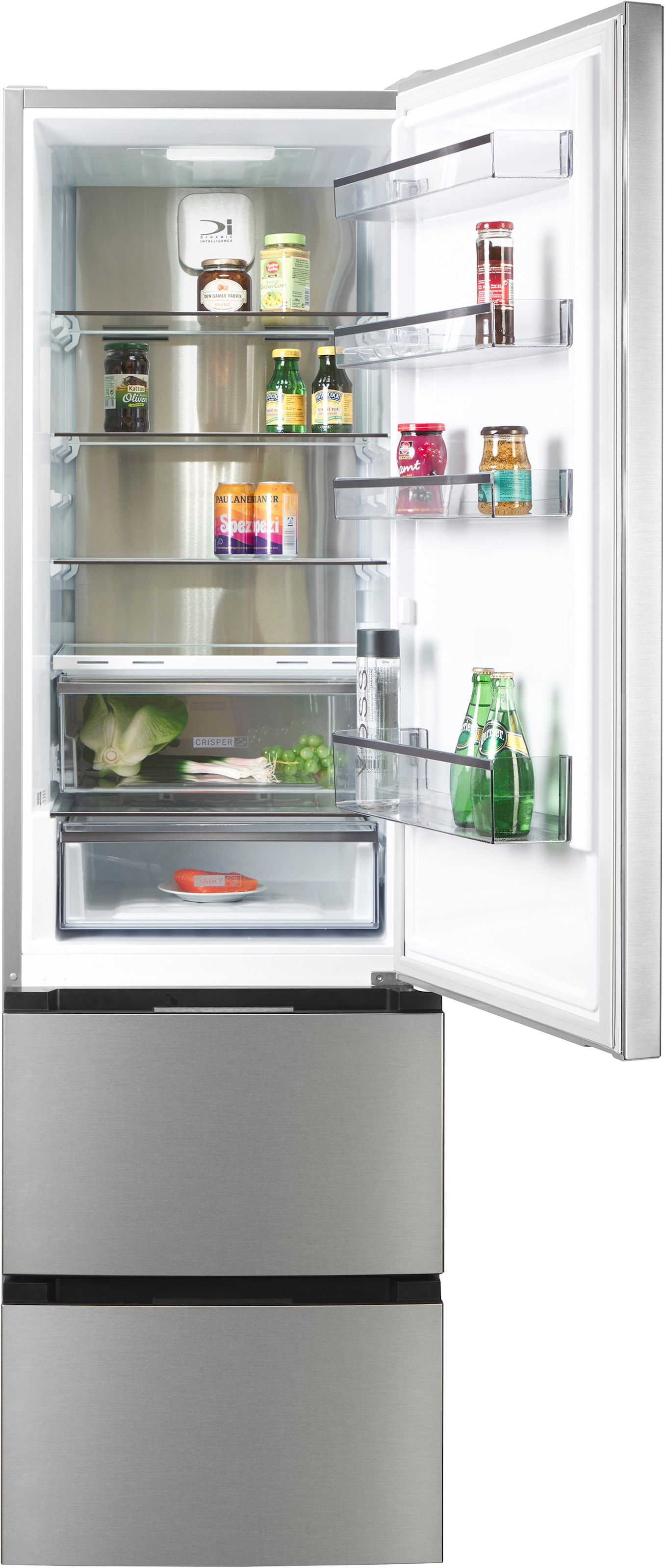 BAUKNECHT Kühl-/Gefrierkombination KGDD  200C »KGDD  200C« 203,5 cm hoch 59,5 cm breit Dynamic Intelligence