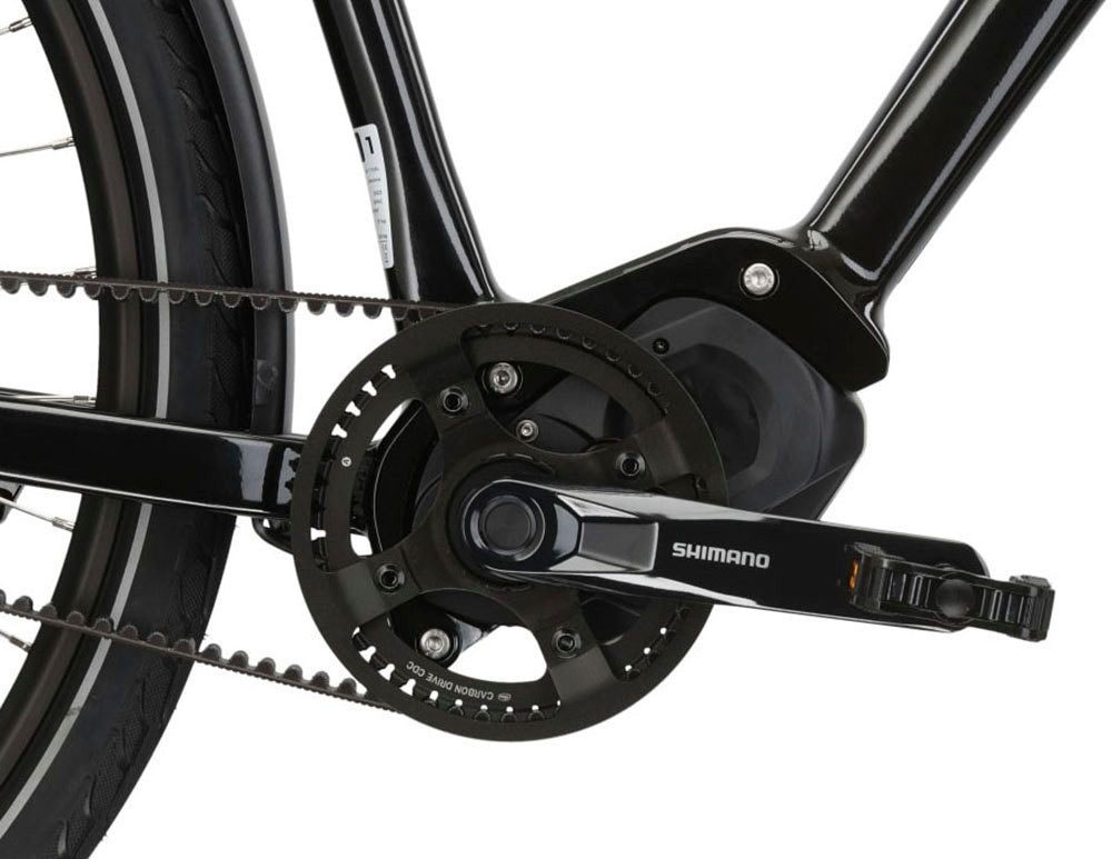 Kross »E-Citybike Sentio Hybrid 5.0 28 Zoll schwarz - Shimano Mittelmotor« 7 Gang Shimano NEXUS Schaltwerk Nabenschaltung Mittelmotor 250 W SHIMANO 36 V/250 W, Mittelmotor DU-E500