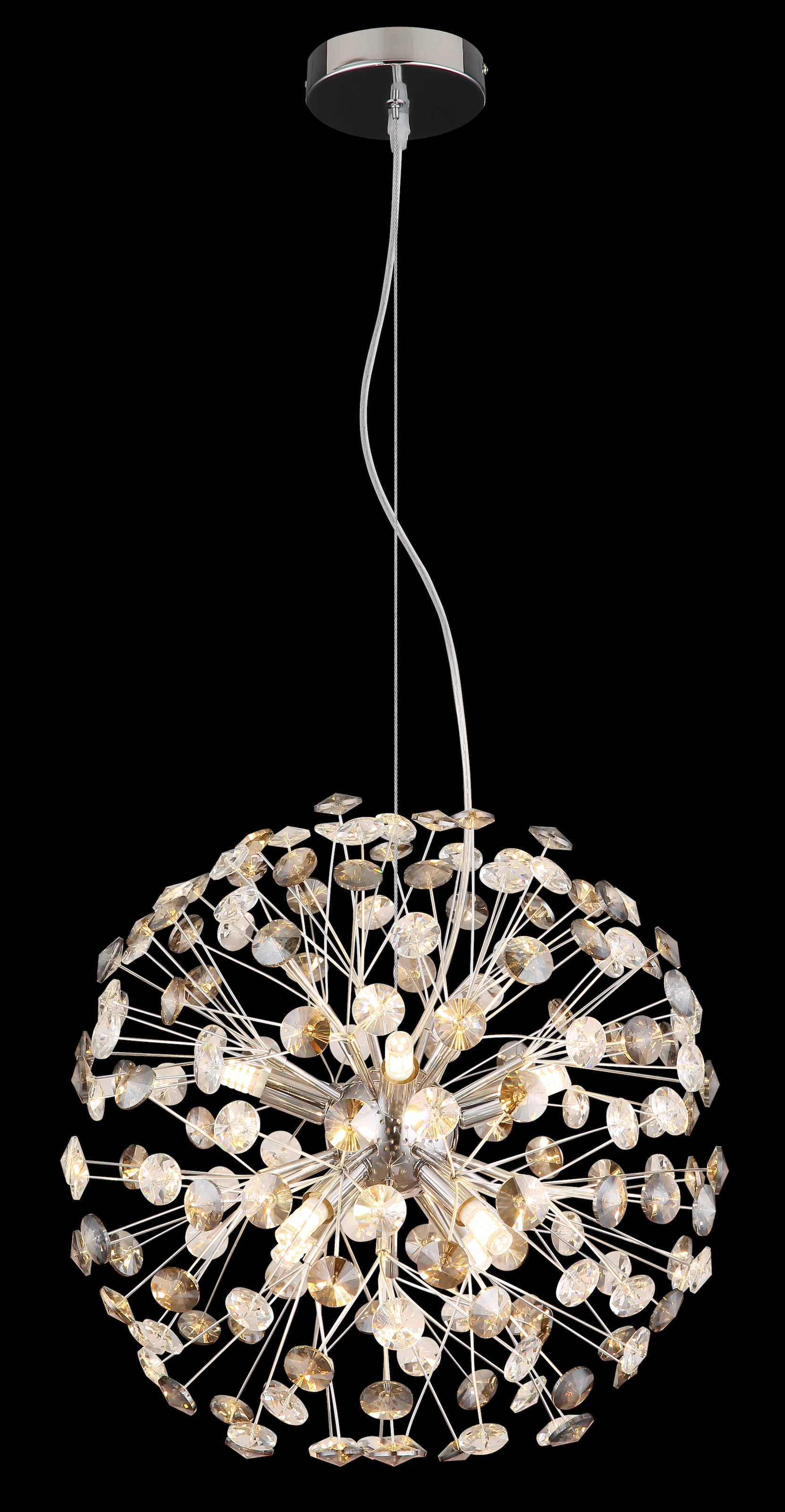 GLOBO LIGHTING Hängeleuchte »KATRINA« G9 1 Stk. Warmweiß Luster Hängelampe Esszimmer Esstisch-Lampe elegant