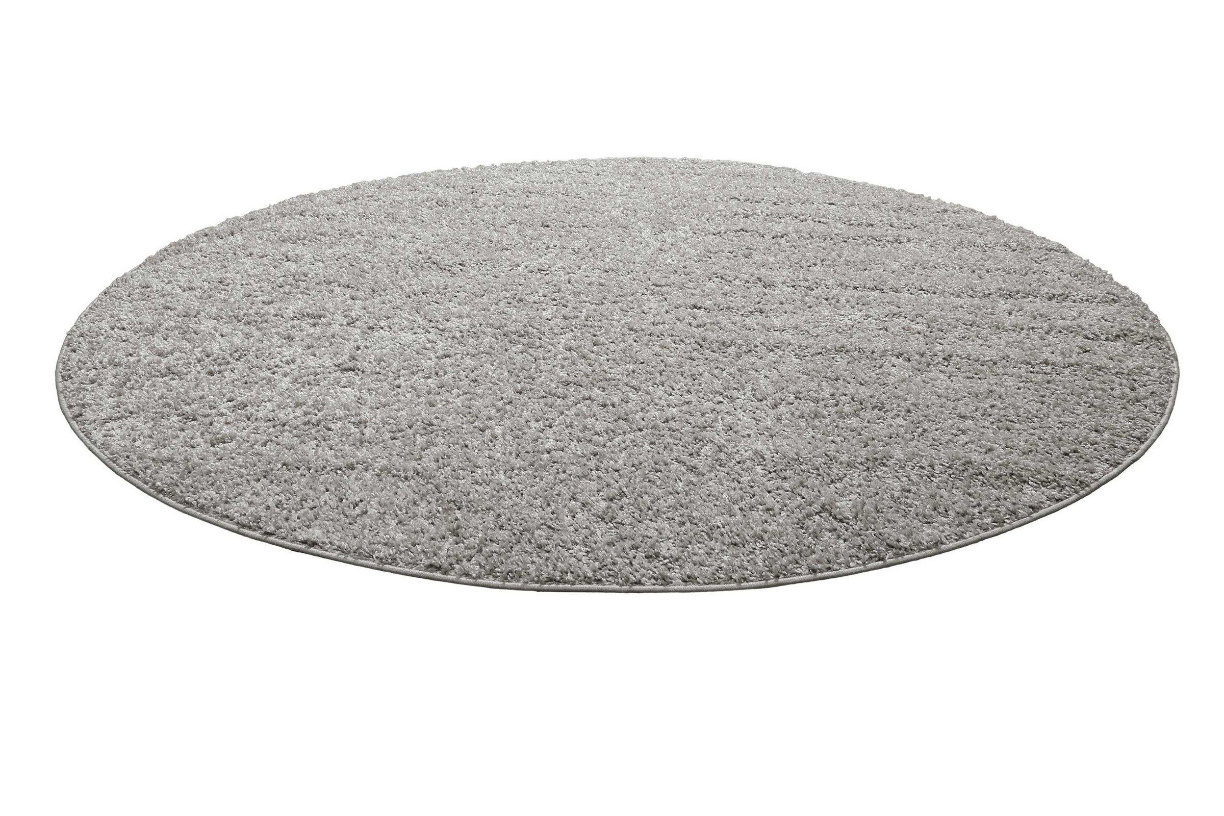 Homie Living Teppich »Gino«, rund, 30 mm Höhe, Hochflor, gewebt, weich, uni günstig online kaufen