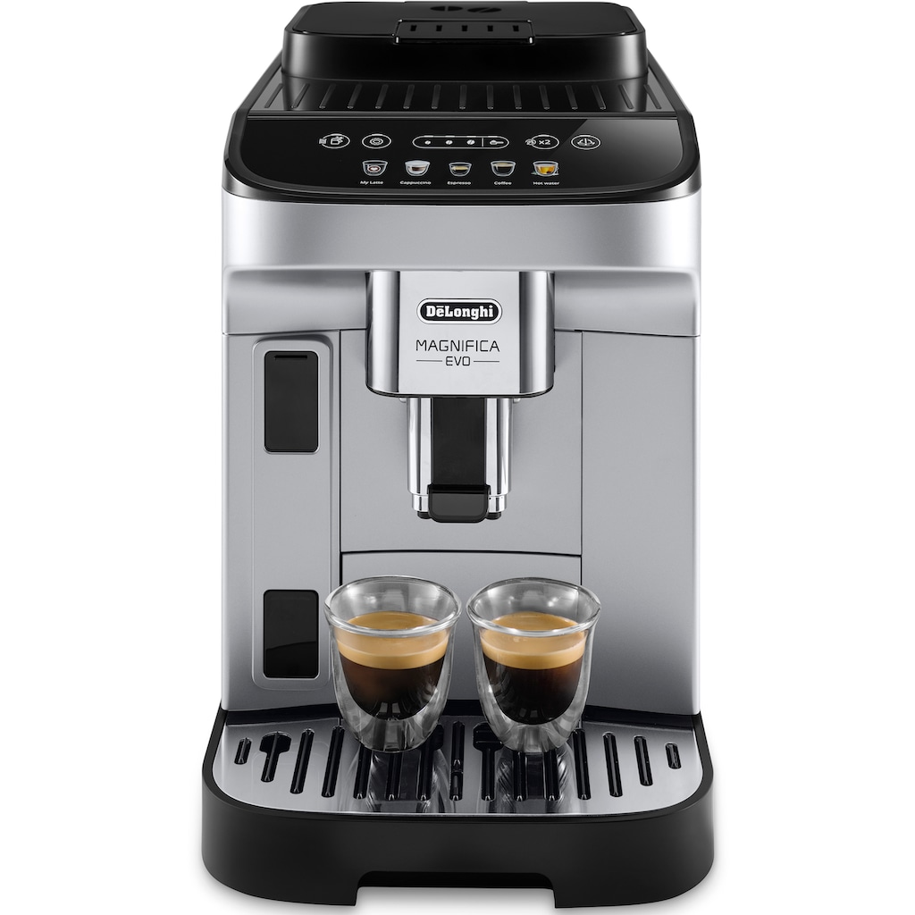 De'Longhi Kaffeevollautomat »Magnifica Evo ECAM 290.61.SB mit LatteCrema Milchsystem, Silber/Schwarz«