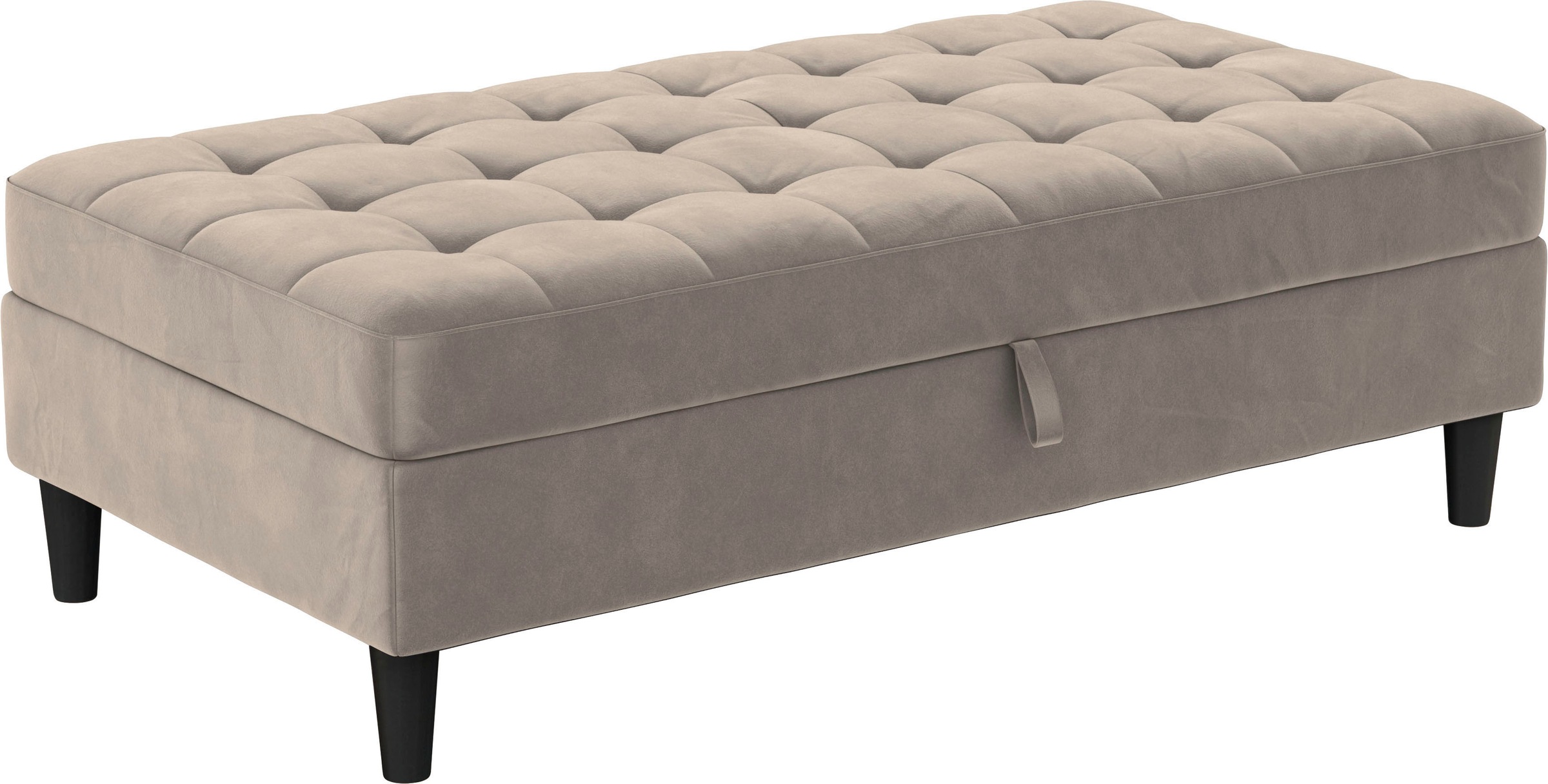 Dorel Home Stauraumhocker »Presley«, Polsterhocker mit Stauraum, frei im Raum stellbar, Sitzhöhe 43 cm