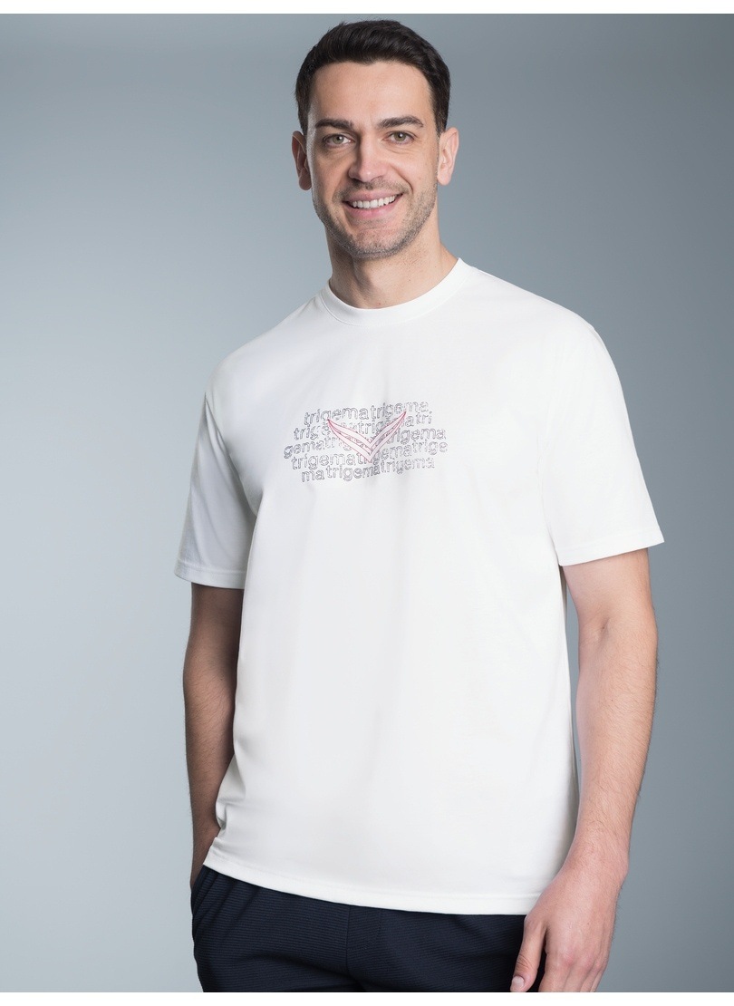 Trigema T-Shirt »TRIGEMA T-Shirt mit Logo-Print« 1 Stk.