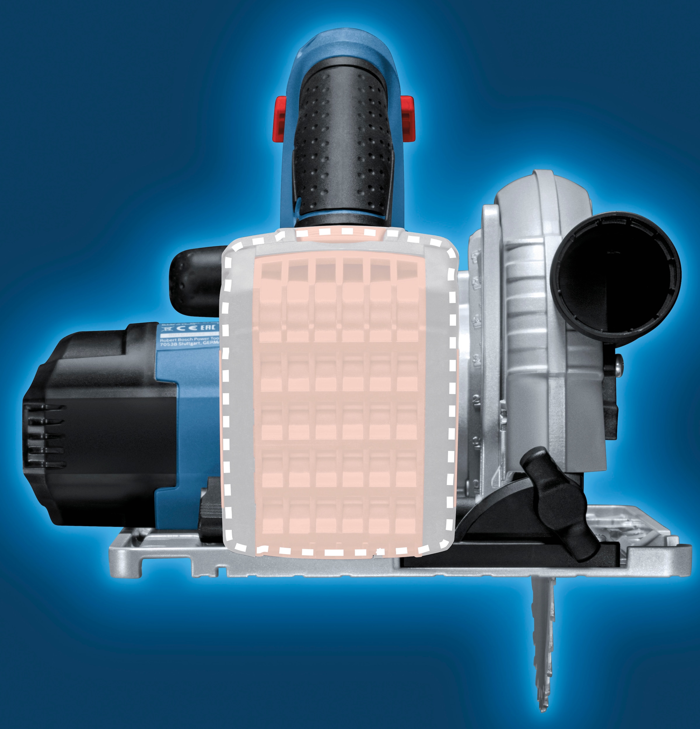 Bosch Professional Akku-Handkreissäge »»GKS 18V-57 G PROFESSIONAL«« Keine Selbstentladung, kein Memory-Effekt, lange Haltbarkeit