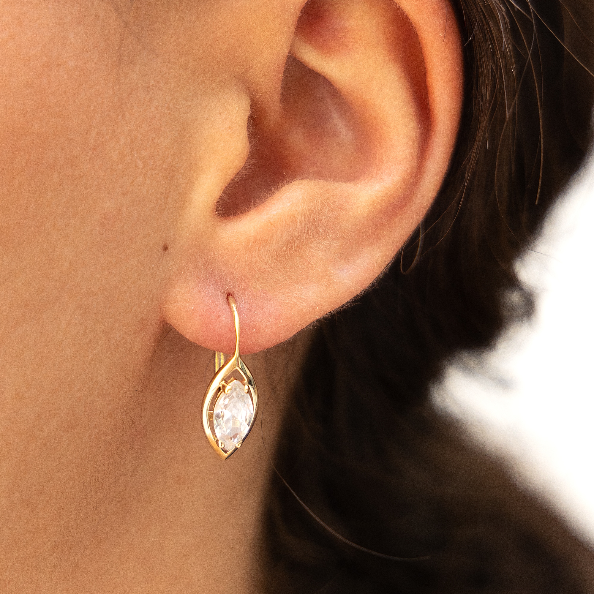 Fascination by Ellen K. Paar Ohrhänger »Gold 333 mit Zirkonia weiß«