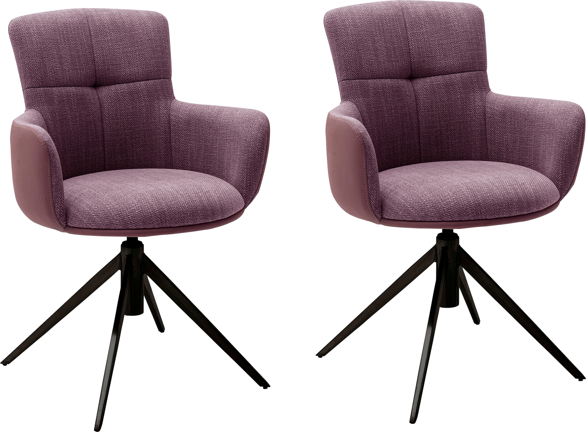 online 360° 120 furniture mit drehbar kaufen Stuhl »Mecana«, Materialmix, kg 2er bis MCA Nivellierung, (Set), 2 St., Set Esszimmerstuhl