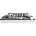 Mr. Couch Big-Sofa »Biarritz«, wahlweise mit Kaltschaum (140kg Belastung/Sitz) und RGB-Beleuchtung