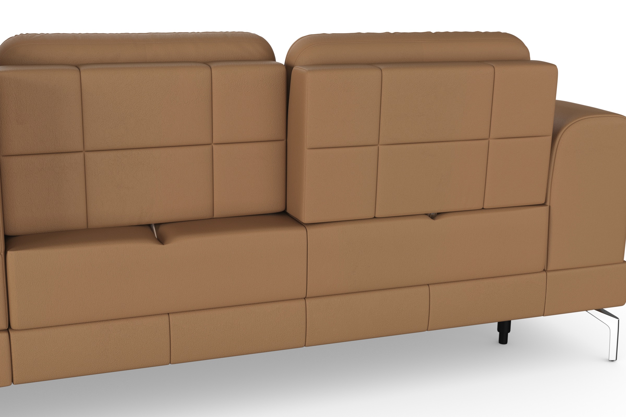 sit&more Ecksofa »Bendigo L-Form«, inklusive Sitztiefenverstellung, Bodenfreiheit 15 cm, 2 Fußfarben