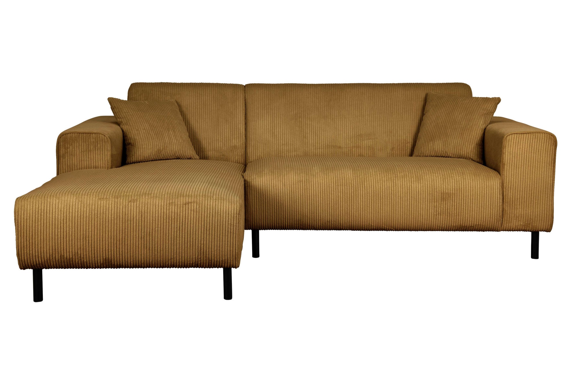 Home affaire Ecksofa »ARROS L-Form mit Wellenunterfederung, Maße B/T/H: 235/163/81 cm«, incl. Zierkissen, mit Recamiere rechts/links bestellbar, auch in Cord