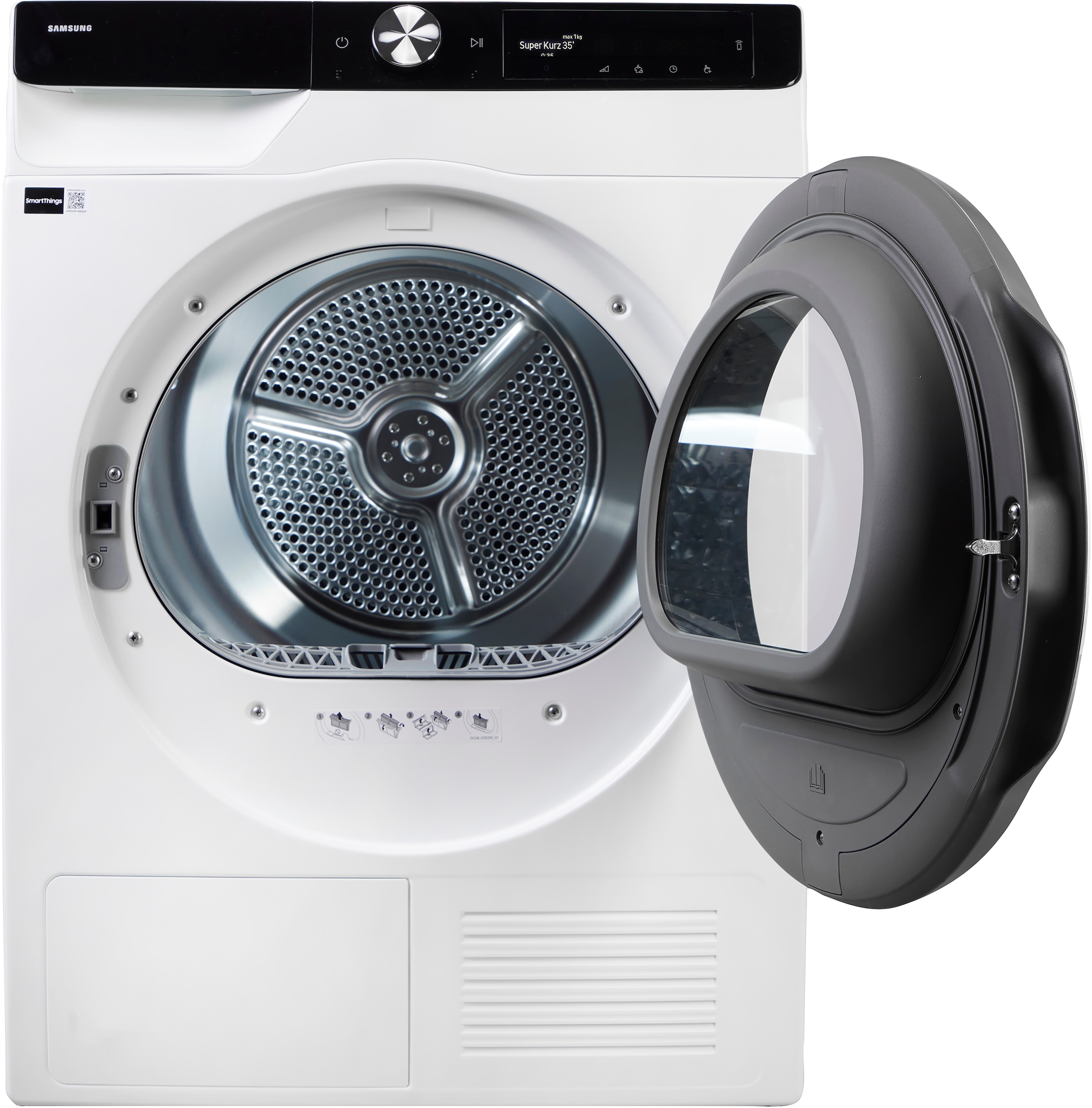 Samsung Wärmepumpentrockner »DV90DG6845LKU2/LBU2« DV6400D Klartext-Display - Einfache und komfortable Bedienung