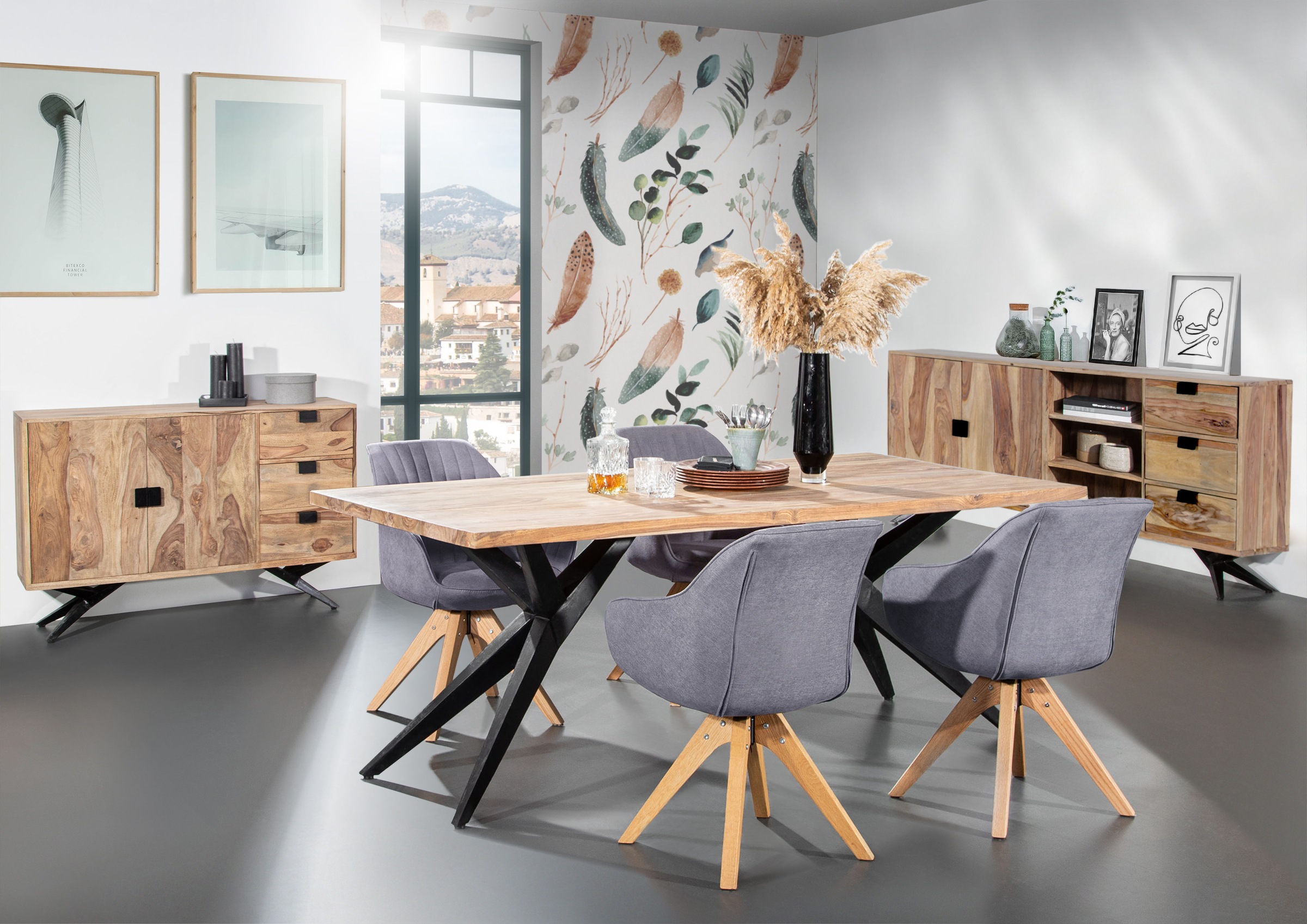 Gutmann Factory Esszimmerstuhl »Chill«, Polyester, Esszimmerstuhl, Armlehns günstig online kaufen