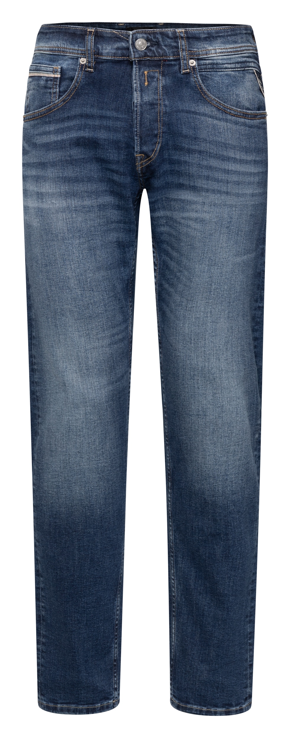 Replay Straight-Jeans »GROVER« mit regulärer Leibhöhe, Baumwollmix