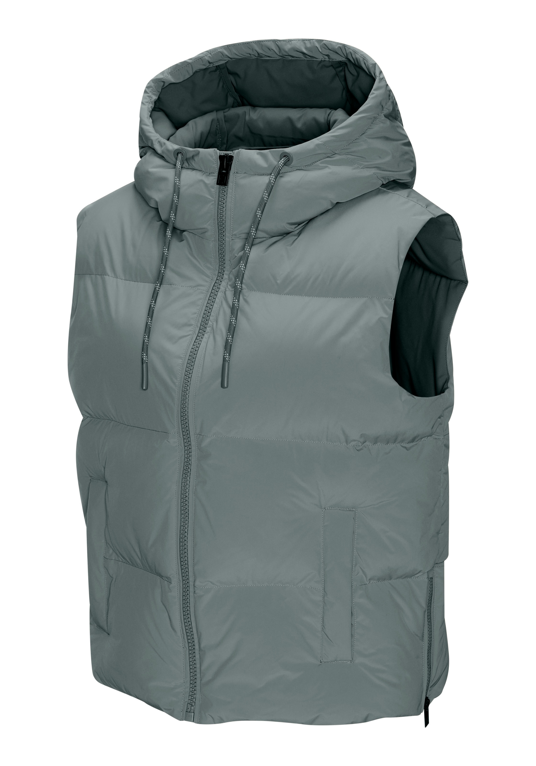 Elbsand Steppweste mit großem Logoprint auf dem Rücken