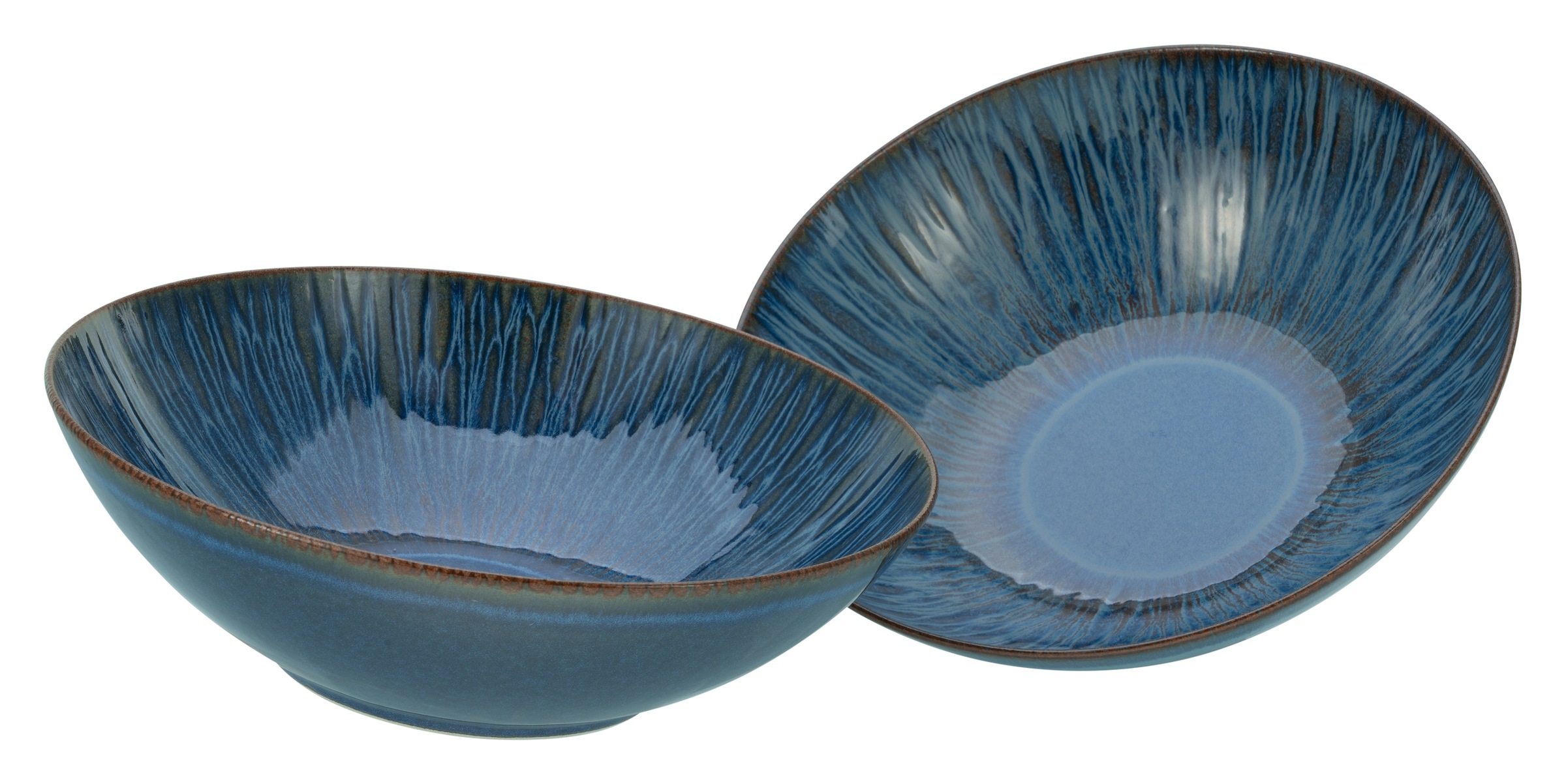 CreaTable Salatschüssel »Sea Breeze blau, Salatschüssel 24 cm 2er Set« 2 St günstig online kaufen