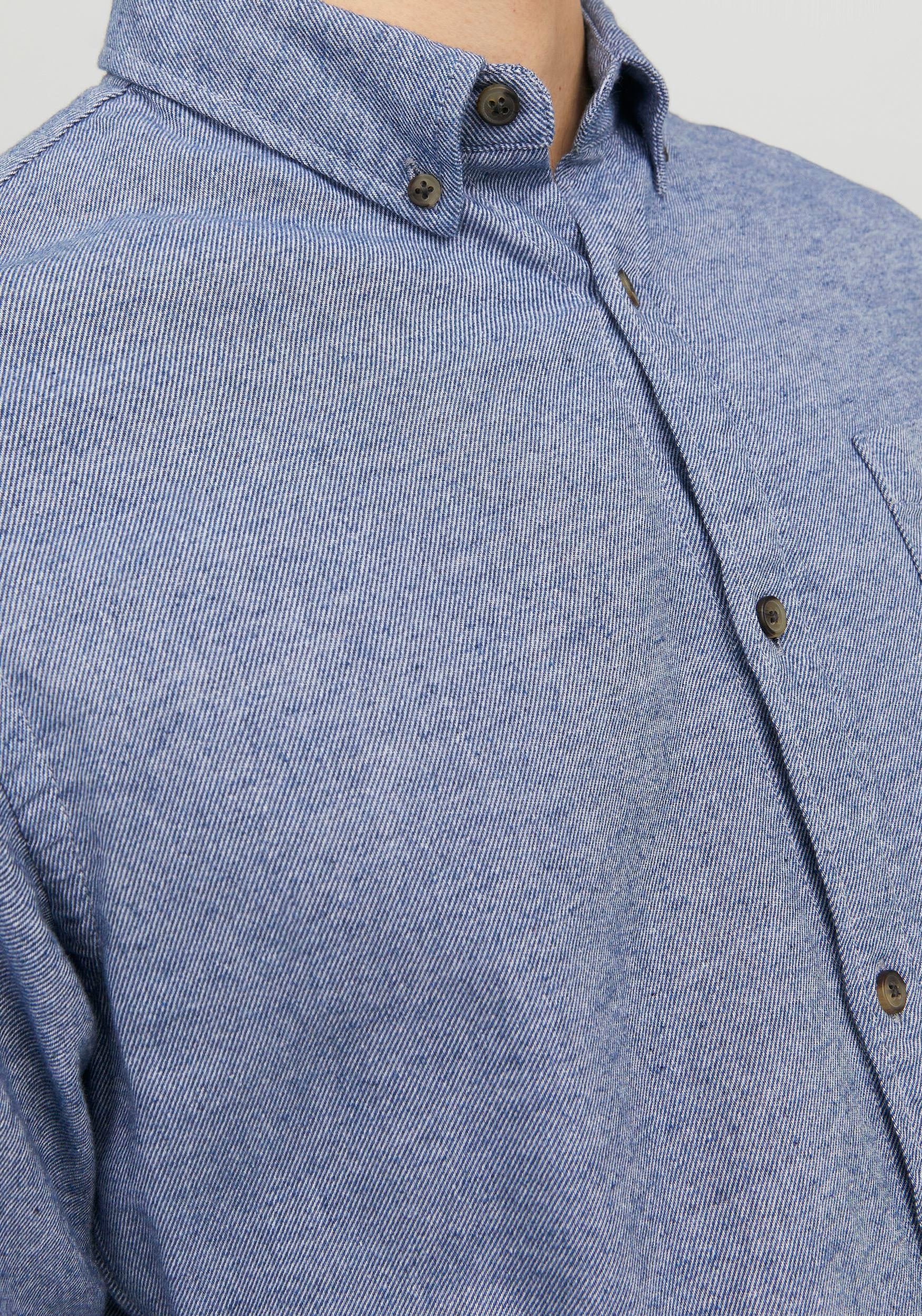 Jack & Jones Langarmhemd »JJECLASSIC MELANGE SHIRT LS SN«