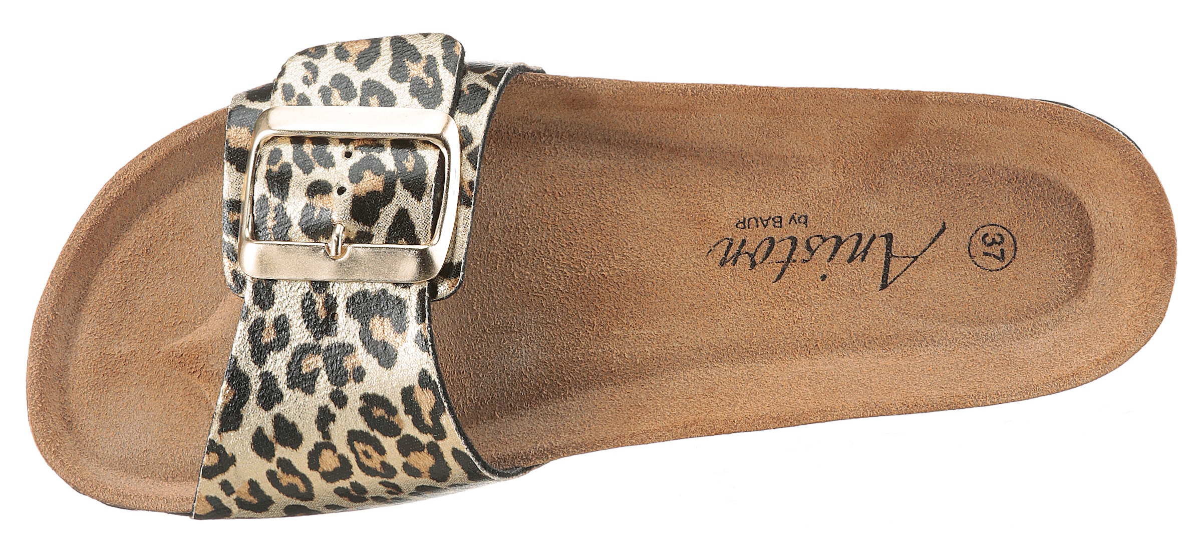 Aniston SHOES Pantolette, Strandschuh, Sommerschuh, Urlaubschuh, leo - NEUE KOLLEKTION