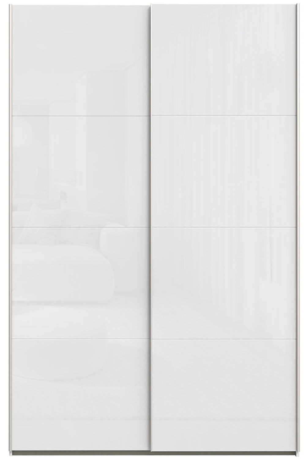 FORTE Schwebetürenschrank »Fittio, Made in Europe, 2 Schiebetüren, modernes Design«, Höhe 2,35 mtr, stehende Montage