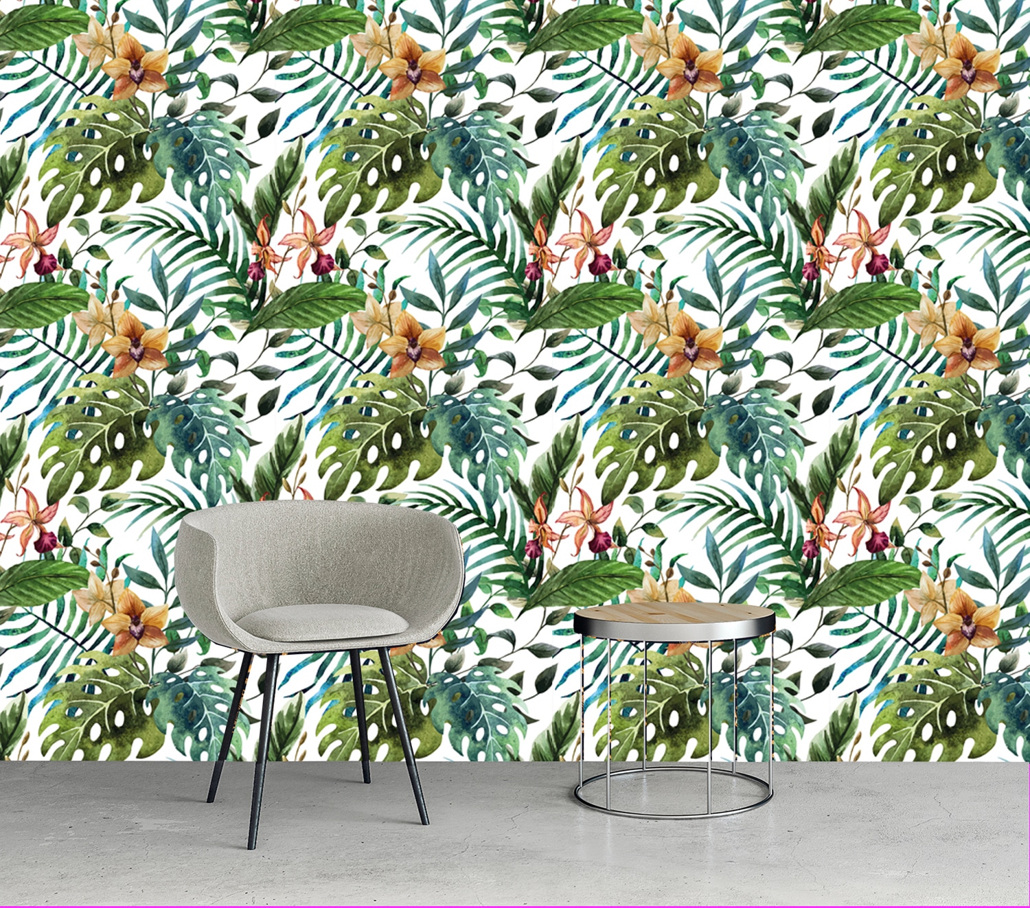 queence Vinyltapete »Tor« Motiv | bedruckt | botanisch | floral | gemustert | natürlich glatt 90x250cm, selbstklebend, kinderleichte Anbringung, , Sticker