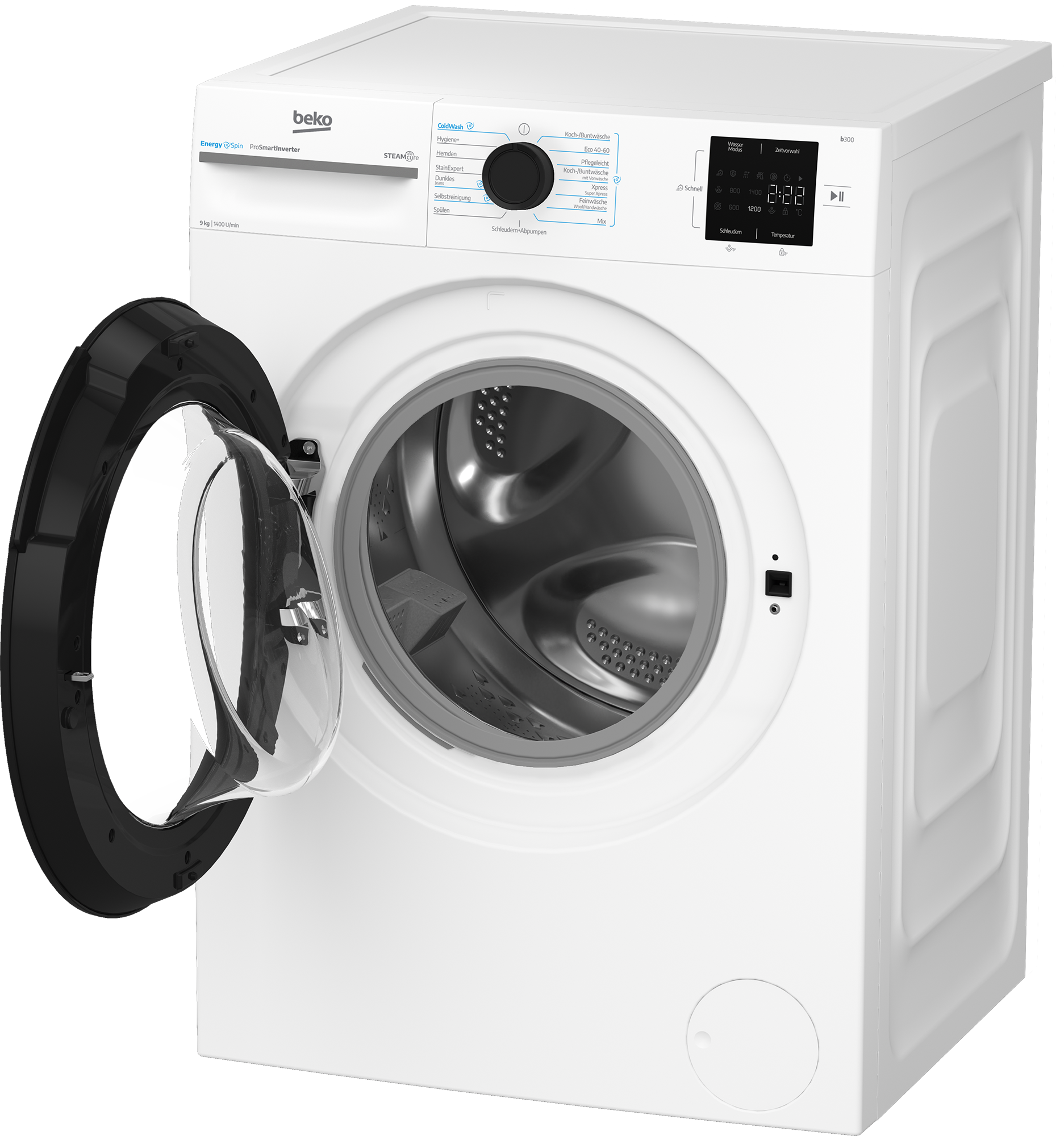 BEKO Waschmaschine »BM3WFU3941X« 9 kg 1400 U/min EnergySpin – optimierte Waschbewegungen für gründliche Reinigung.