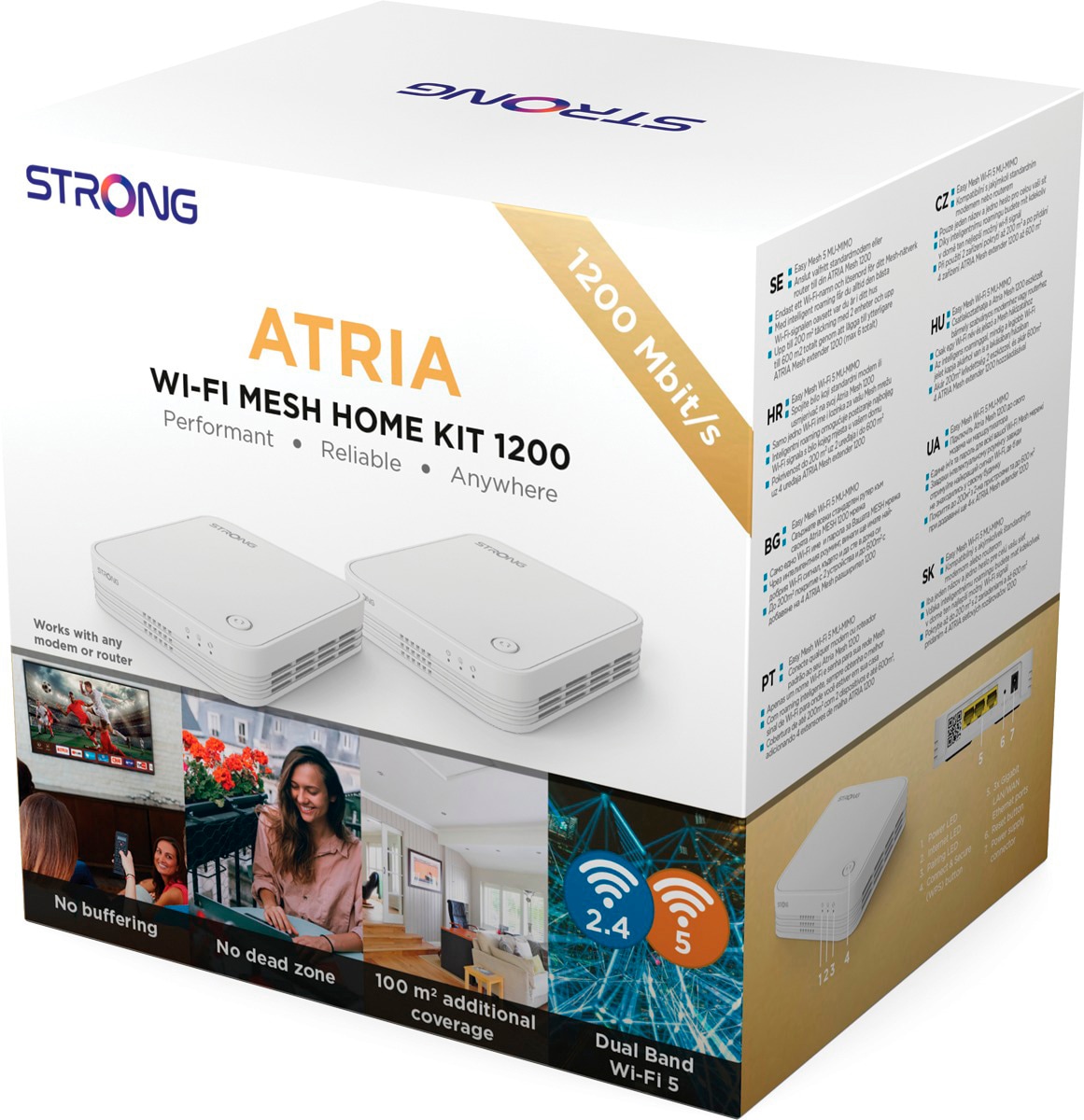 Strong WLAN-Router »ATRIA Wi-Fi Mesh Home Kit 1200«