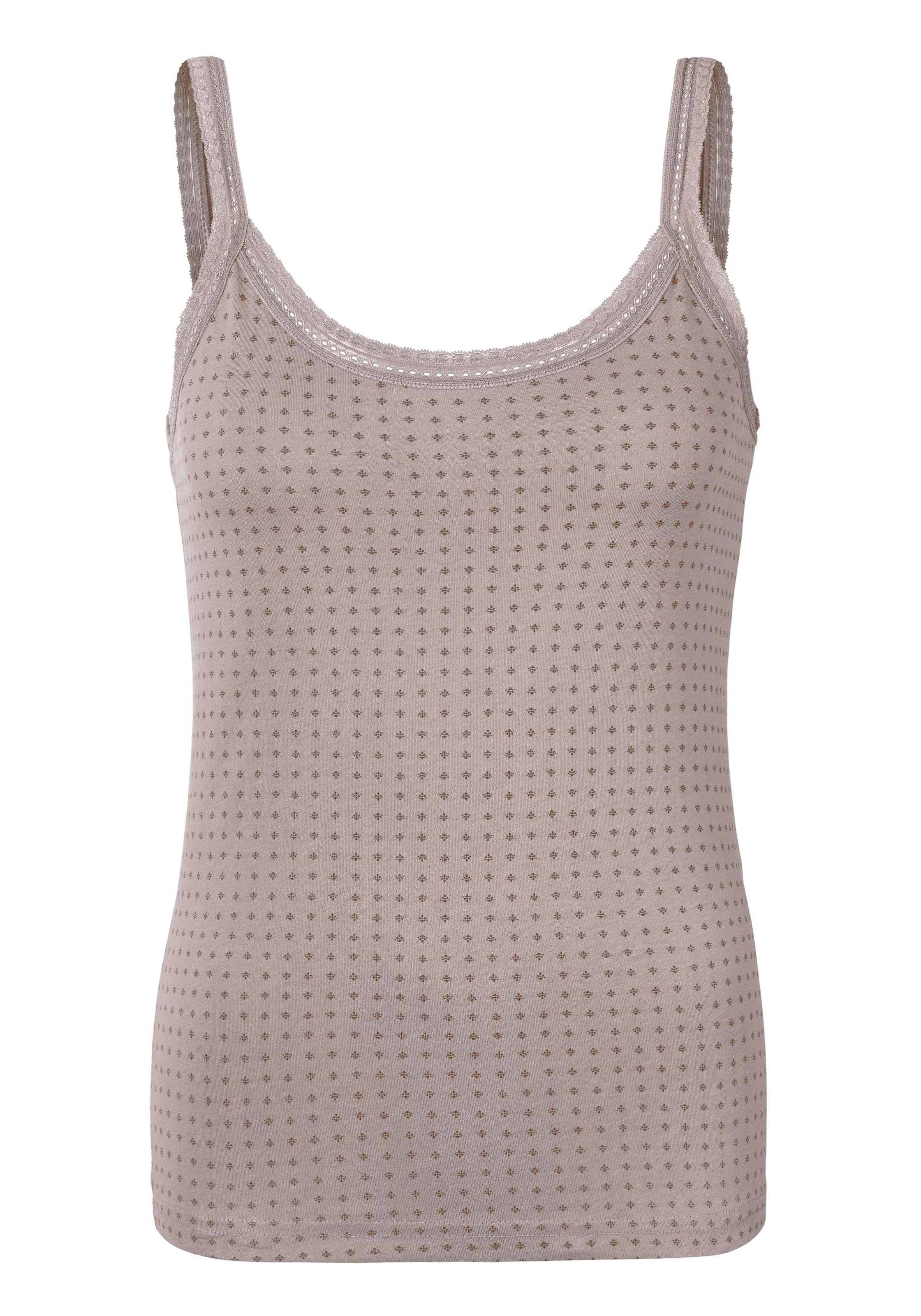 LASCANA Unterhemd, (Packung, 2 aus St., Spitze bestellen mit elastischer 2er-Pack), im weicher Baumwolle Online-Shop