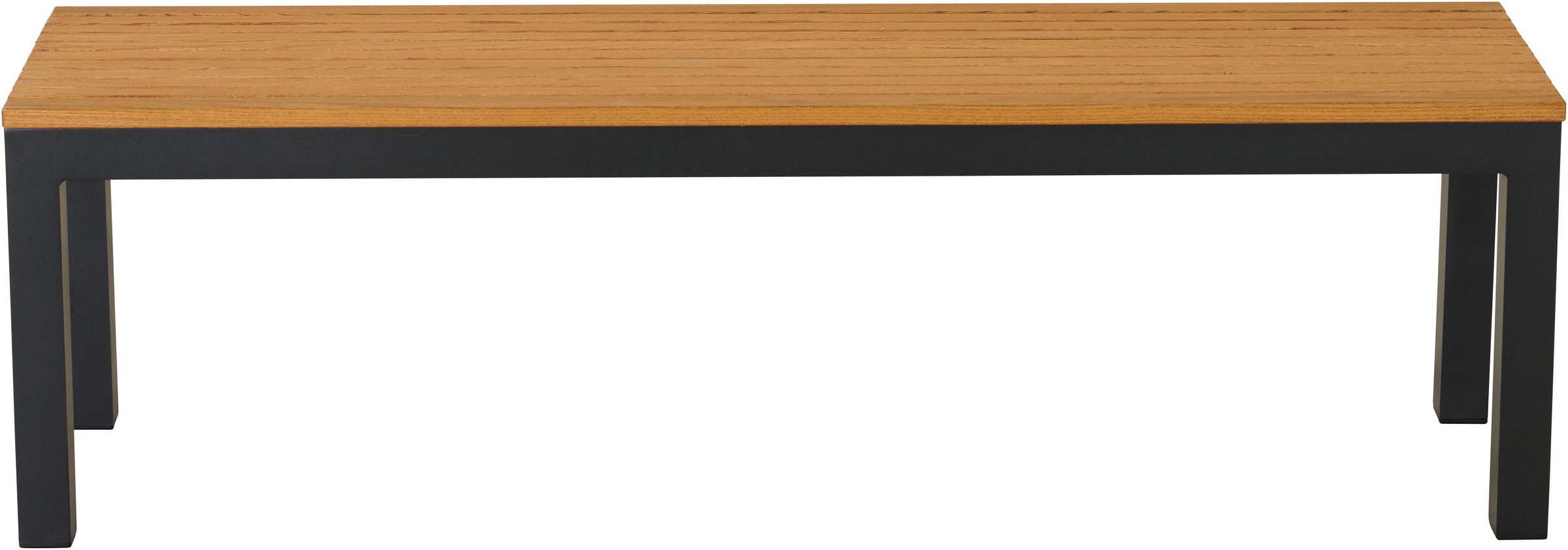 Siena Garden Bank »Bozen 2er Aluminiumgestell anthrazit Robininenholz«, Flächen aus Robinienholz FSC® 100%