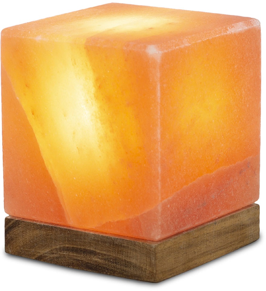 HIMALAYA SALT DREAMS Salzkristall-Tischlampe »Kubus«, Leuchtmittel E14   Le günstig online kaufen