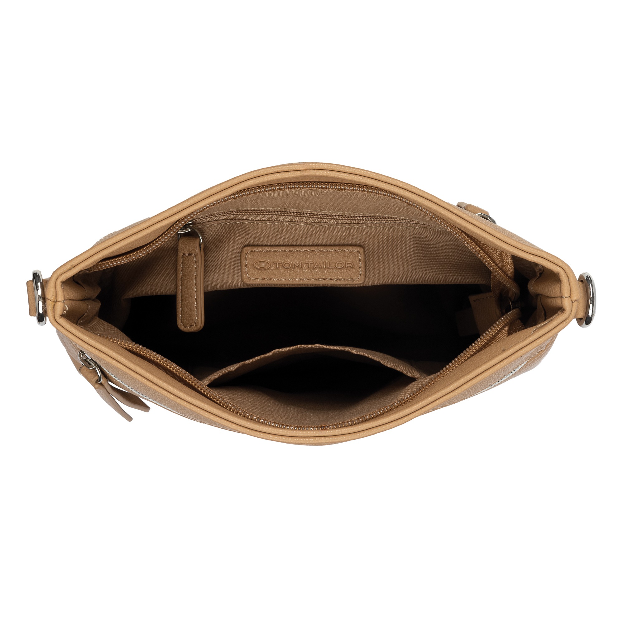 TOM TAILOR Umhängetasche »Orla Stripe« aus softem Kunstleder in modernem Look mit sommerlichem Stoffgurt