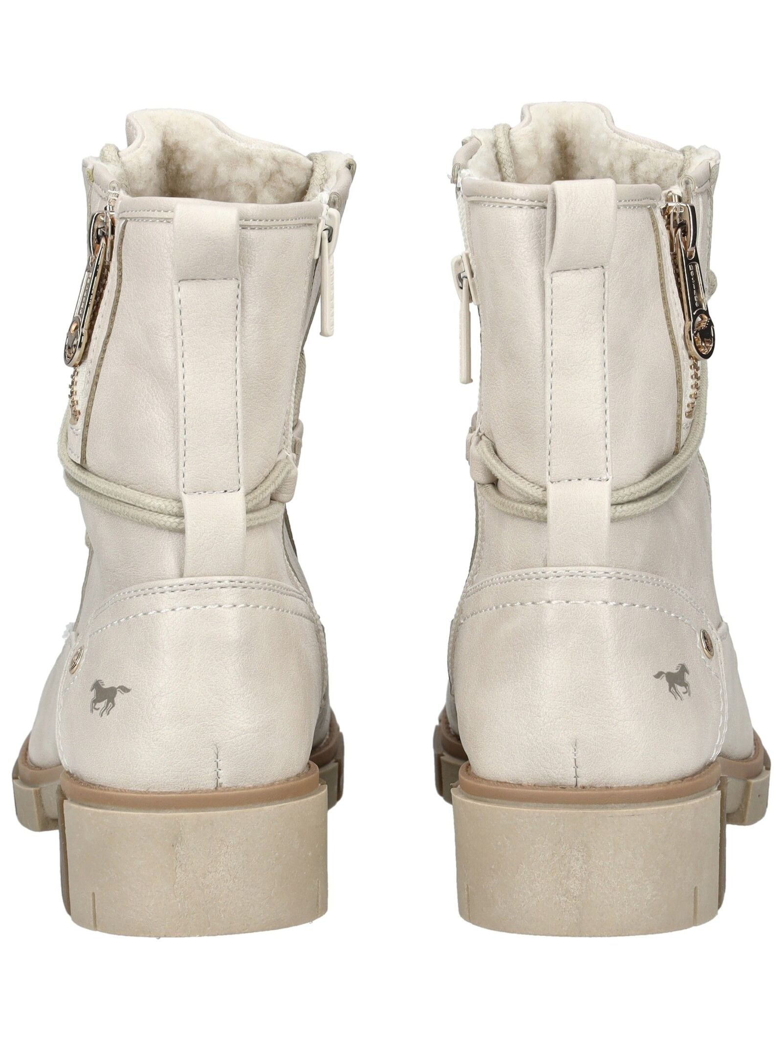 Mustang Shoes Schnürstiefelette »Mustang Shoes Stiefelette Lederimitat/Textil«
