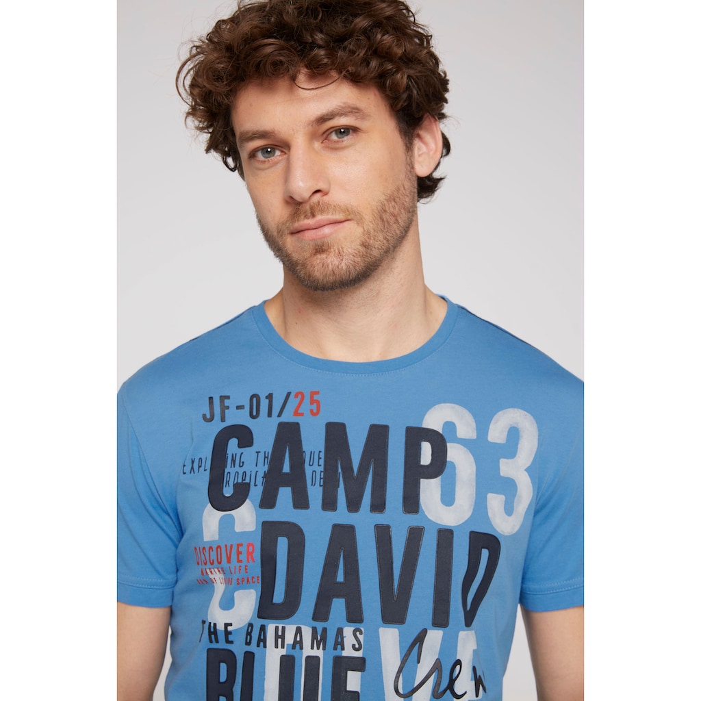 CAMP DAVID T-Shirt, mit Logodruck