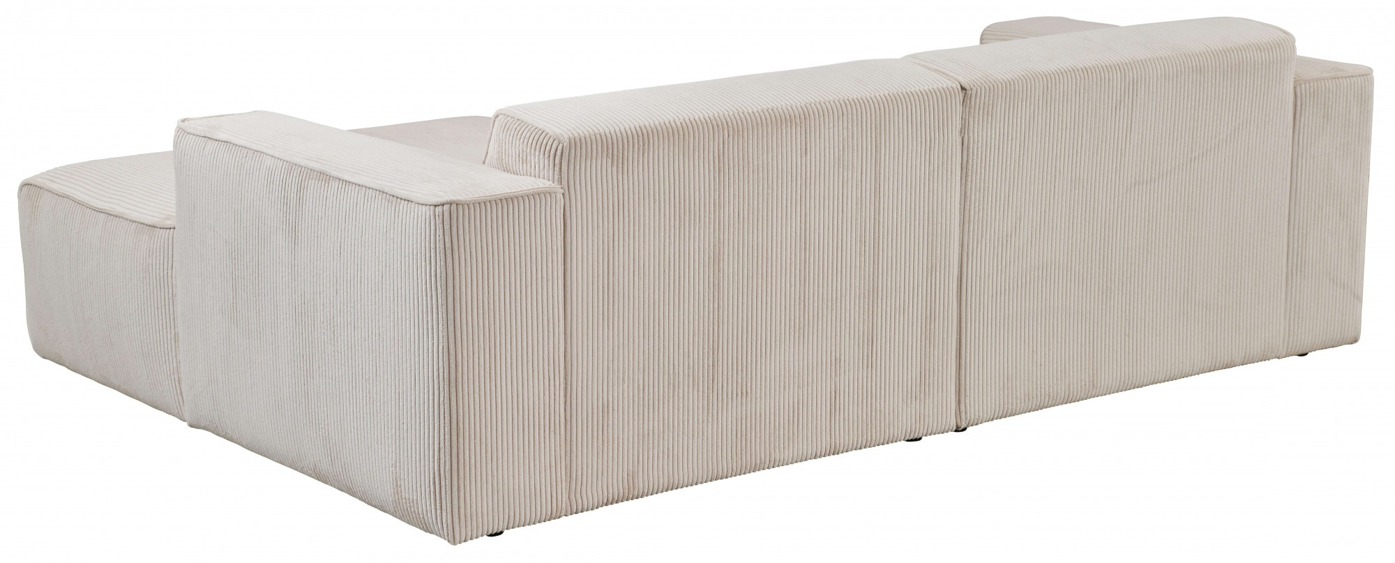andas Ecksofa »Noord«, mit Kedernaht, Breite 234 cm, Cord, Struktur, Webstoff