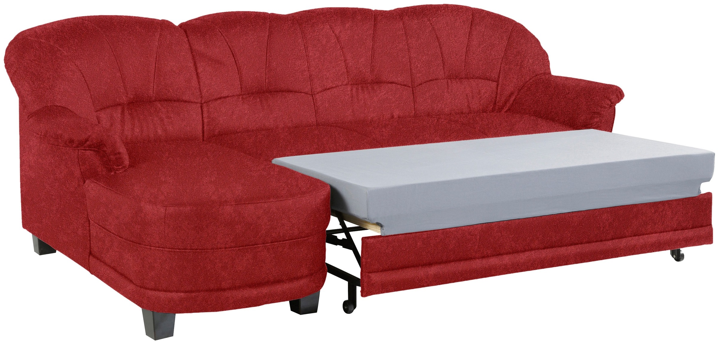 Home affaire Ecksofa »Camelita, Landhaus Sofa, 2 Varianten: Recamiere- oder Ottomane, L-Form«, wahlweise mit Bettfunktion