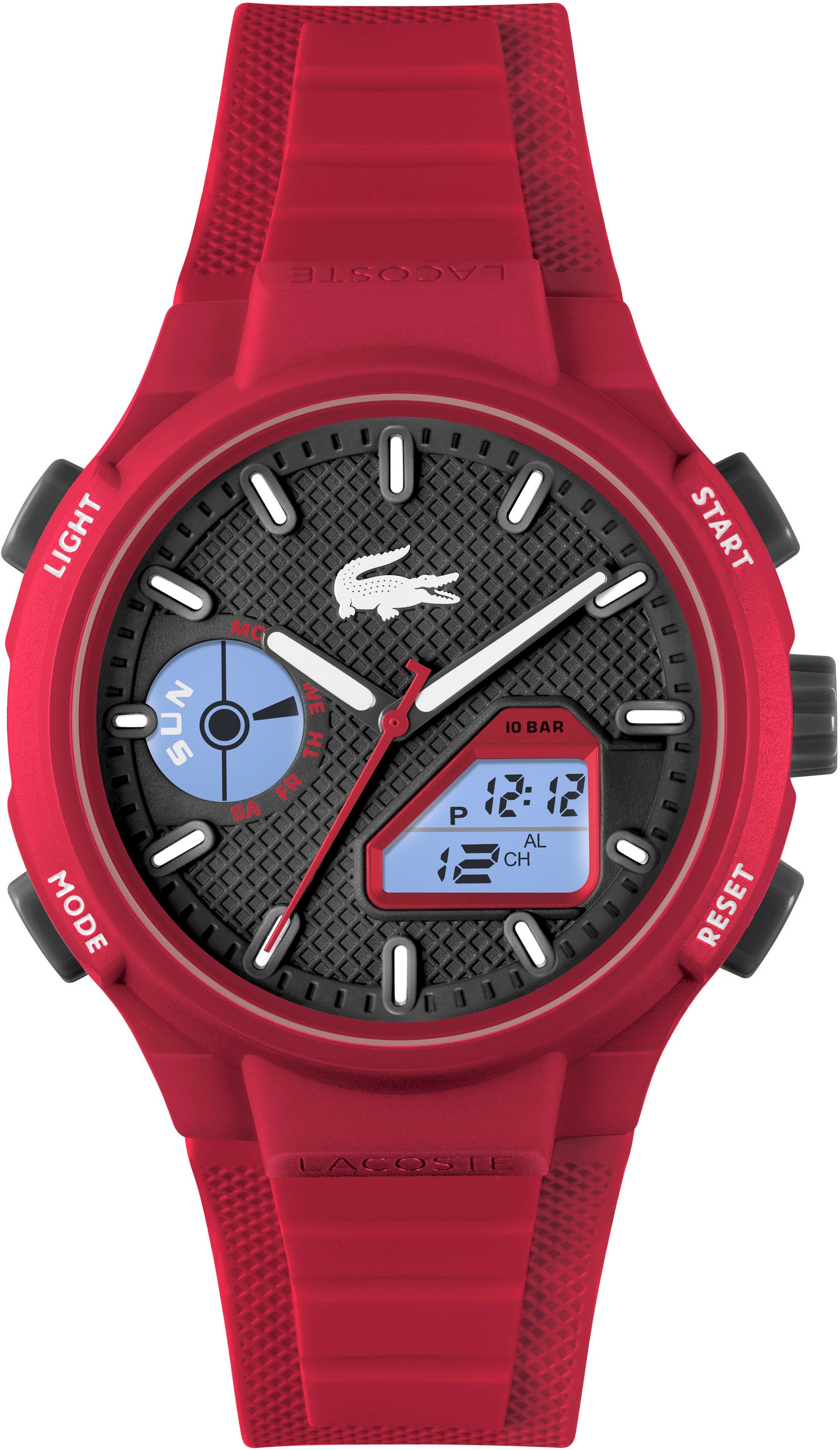 Lacoste Chronograph »LC33«, Armbanduhr, Quarzuhr, Herren, analog, digital, Stoppfunktion