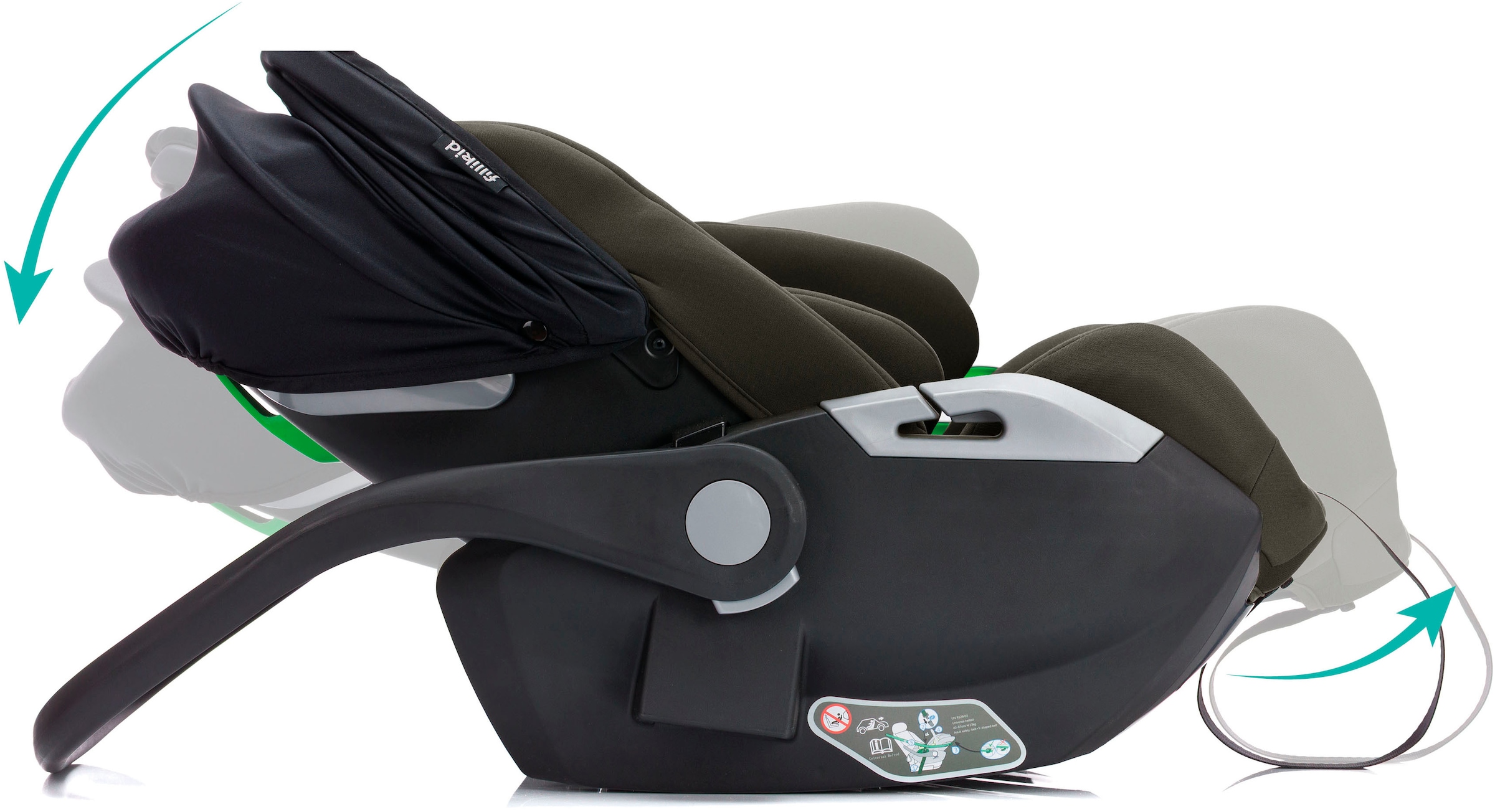 Fillikid Autokindersitz »NOA, inkl. Basisstation« Gr. 0, 360 °