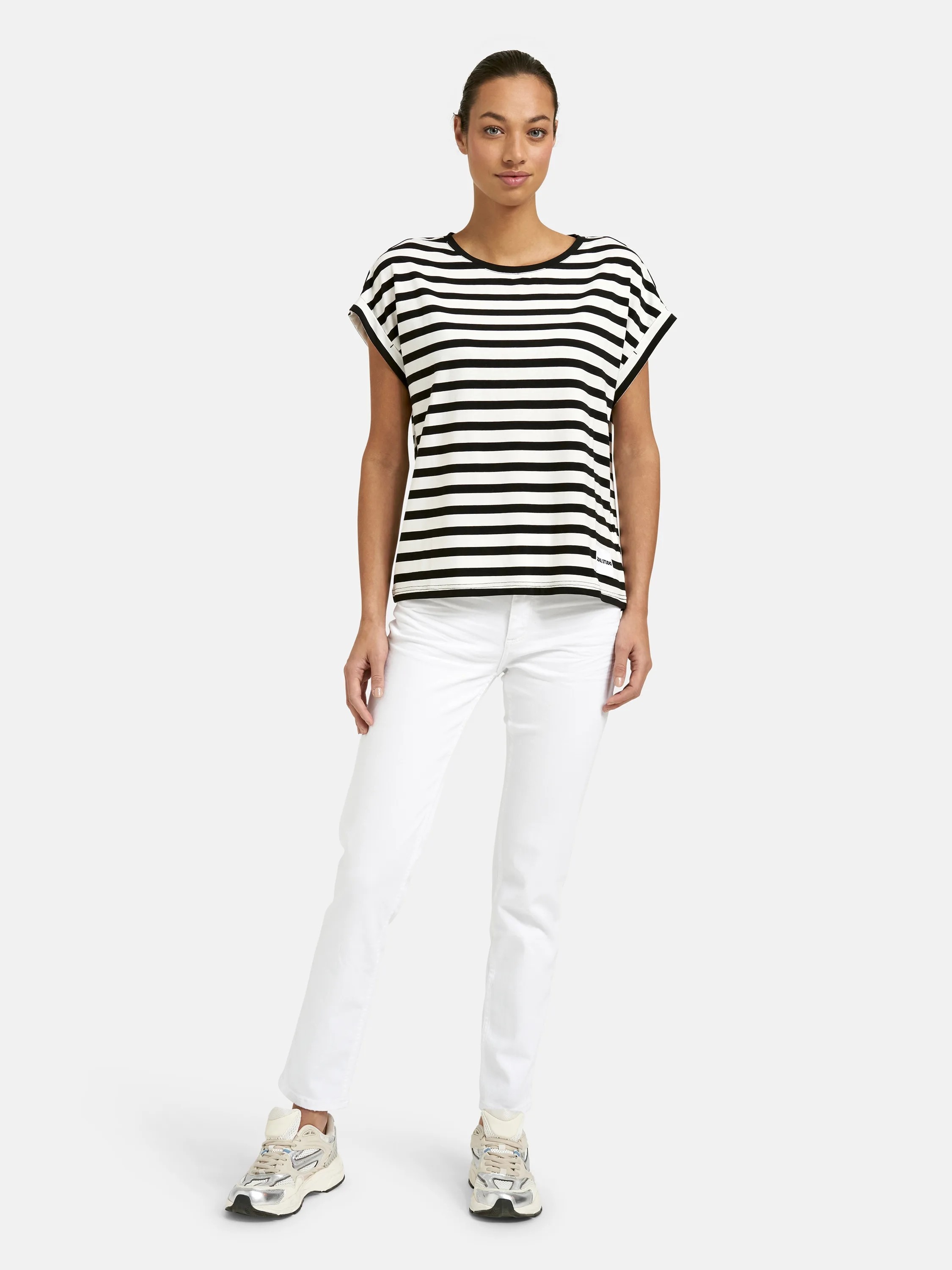 Smith & Soul T-Shirt im gestreiften Design, Rundhalsform