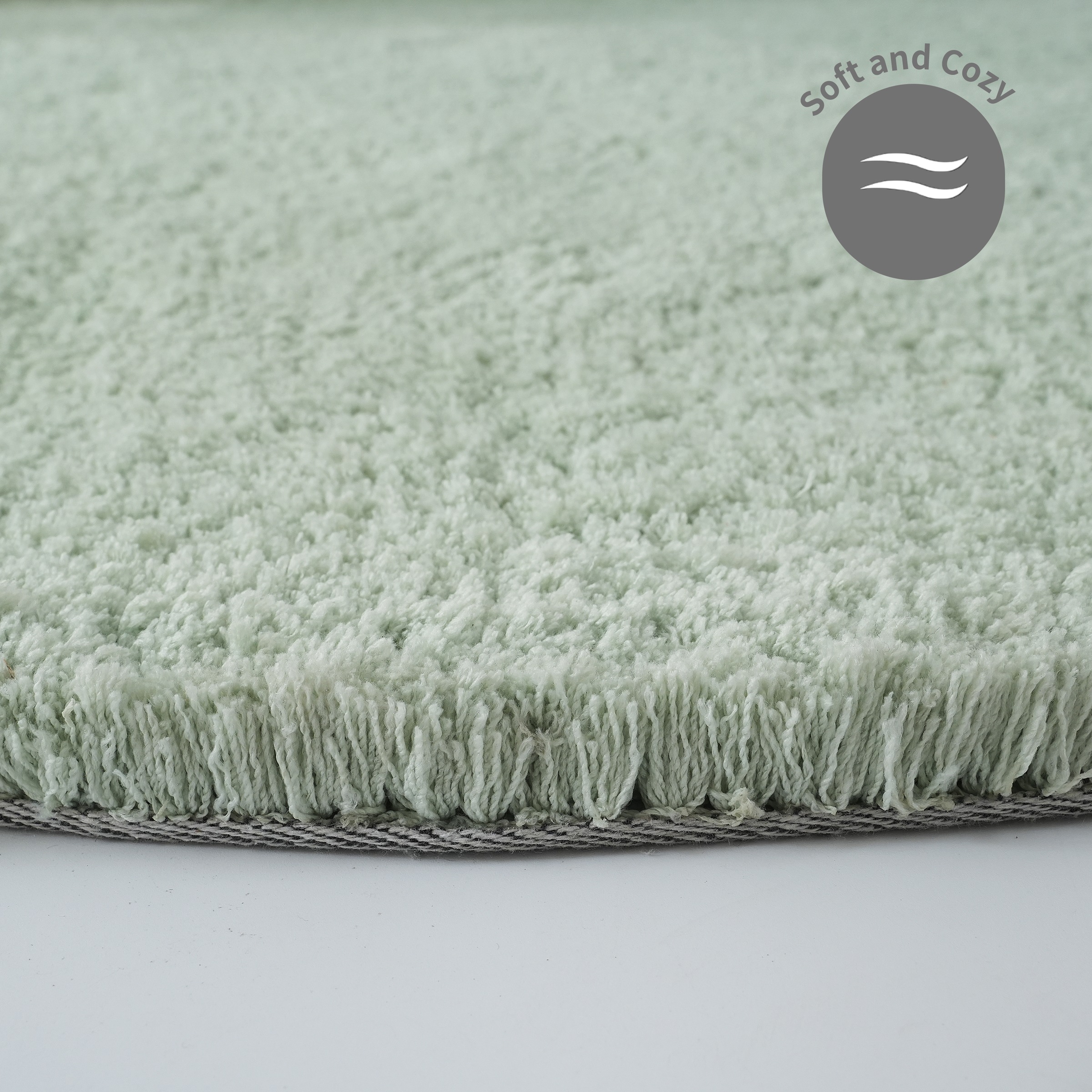 my home Hochflor-Teppich »Microfaser Teppich Magong, besonders weich, sehr feiner Flor«, rund, 25 mm Höhe, unifarben, weiche Teppiche, Wohnzimmer, Schlafzimmer, Kinderzimmer