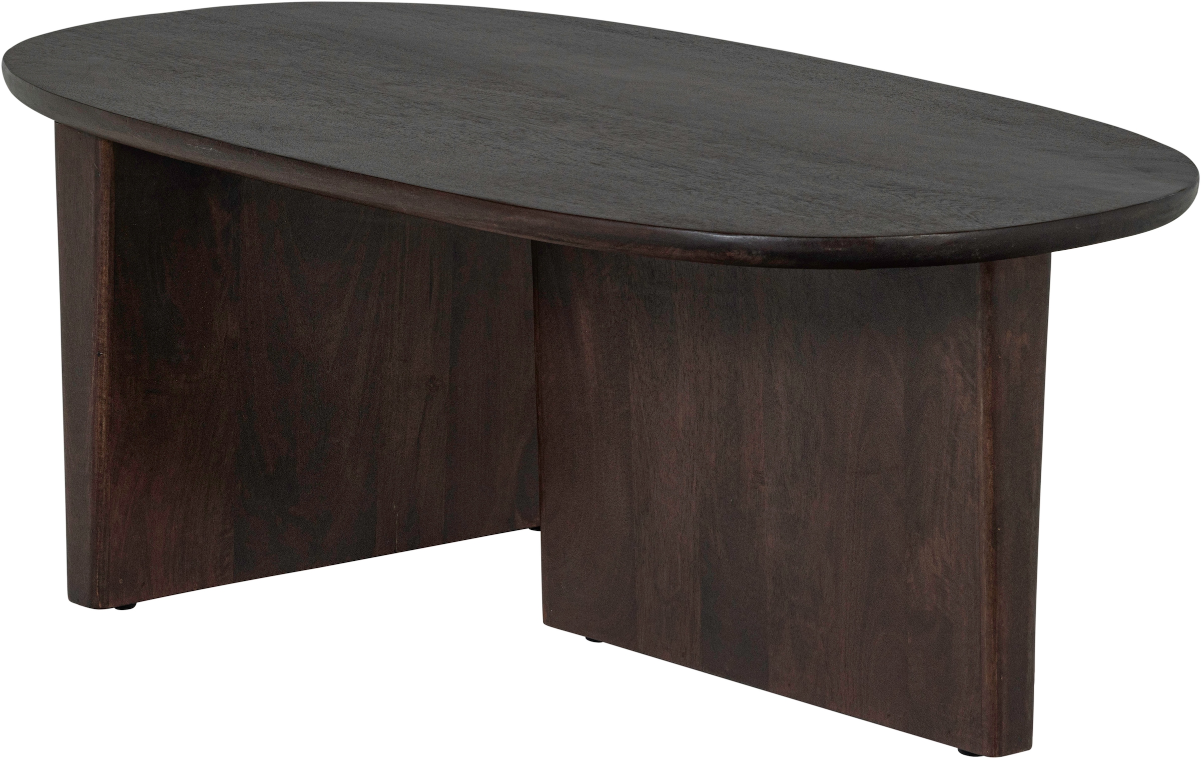 WOOOD Couchtisch »Seam mit Massivmangoholz und organischem Beindesign 110x60x40 cm« Tischblattdicke 2,5 cm, konische Beine von 7 cm, Tragkraft 40 kg
