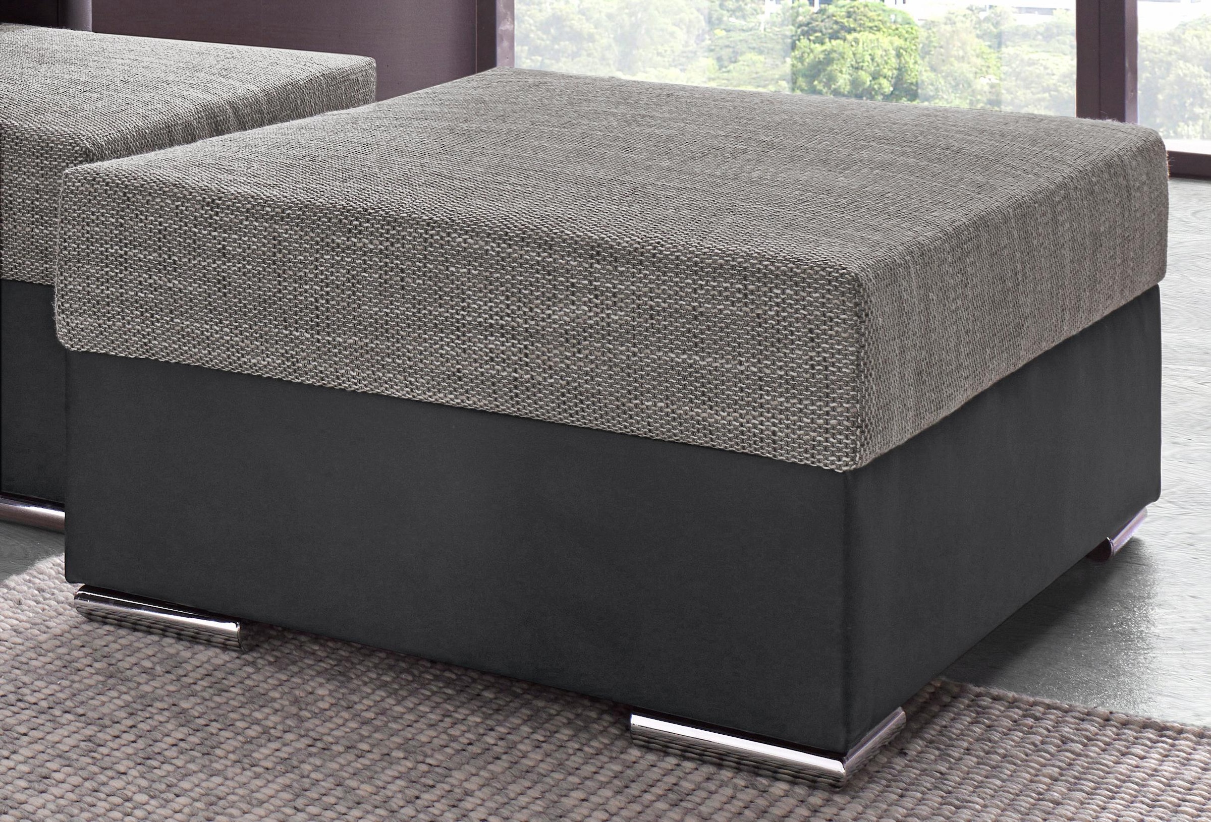 COLLECTION AB Hocker »John«, Frei im Raum stellbar, wahlweise mit Federkern günstig online kaufen
