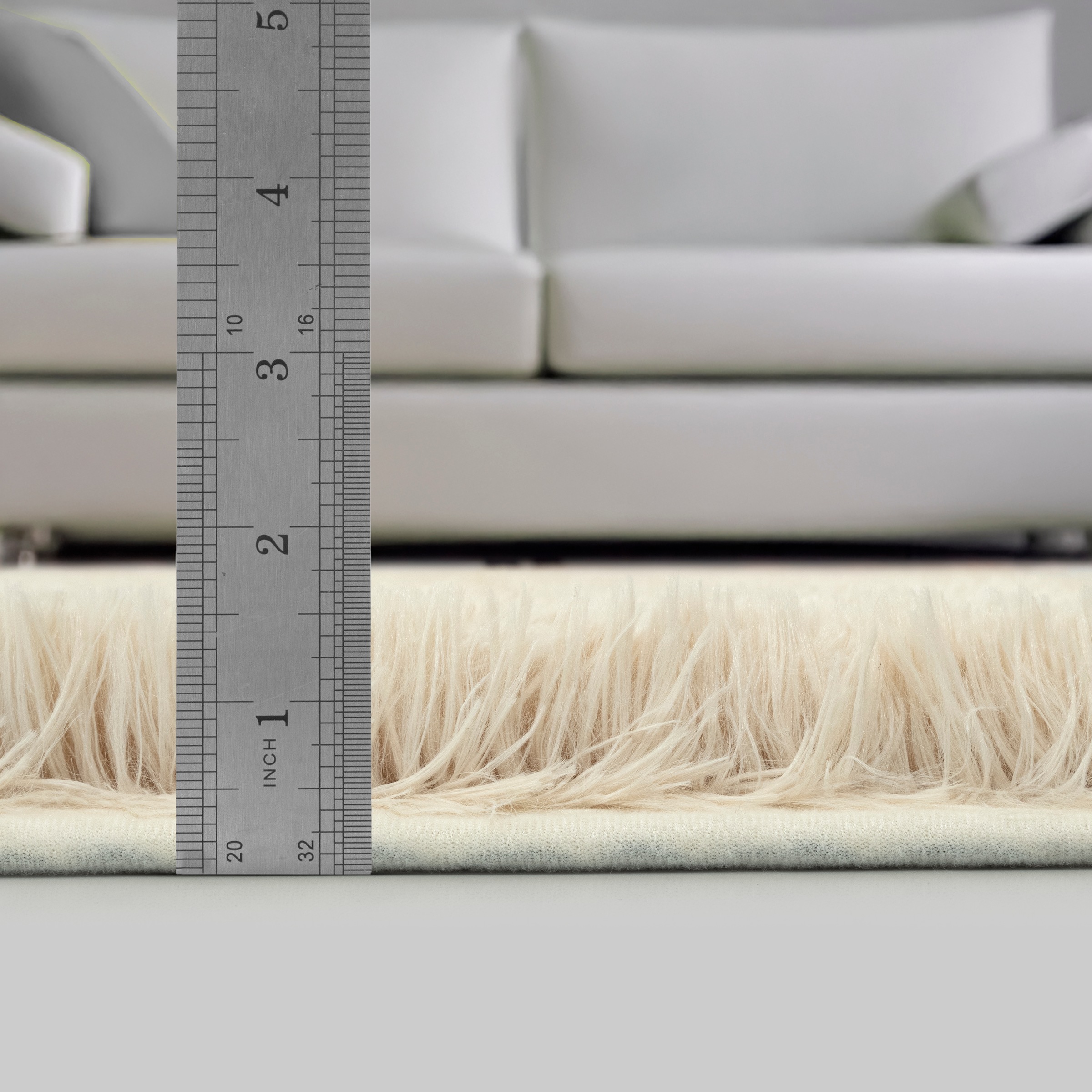 merinos Teppich »Fluffy Shaggy«, rechteckig, 35 mm Höhe, Flauschiger Hochflor Teppich, Wohnzimmer, Anti-Rutsch Unterseite