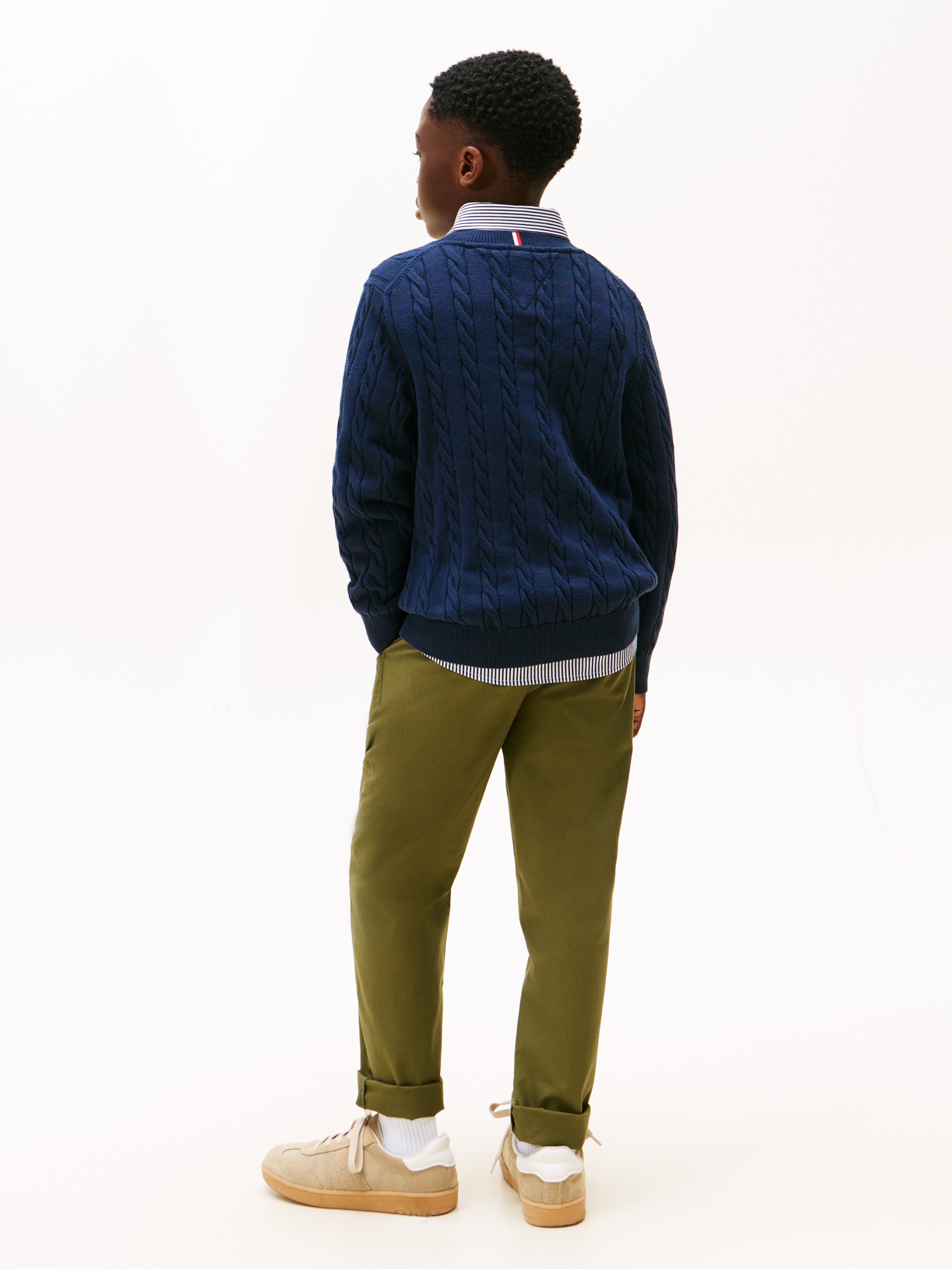 Tommy Hilfiger Strickpullover Regular fit, für Kinder bis 16 Jahre, Druck