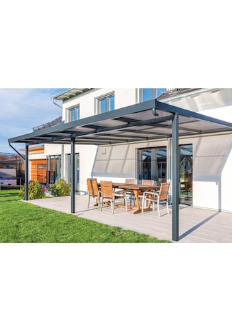 GUTTA Terrassendach »Premium«, BxT: 611x406 cm, Dach Polycarbonat bronce kaufen