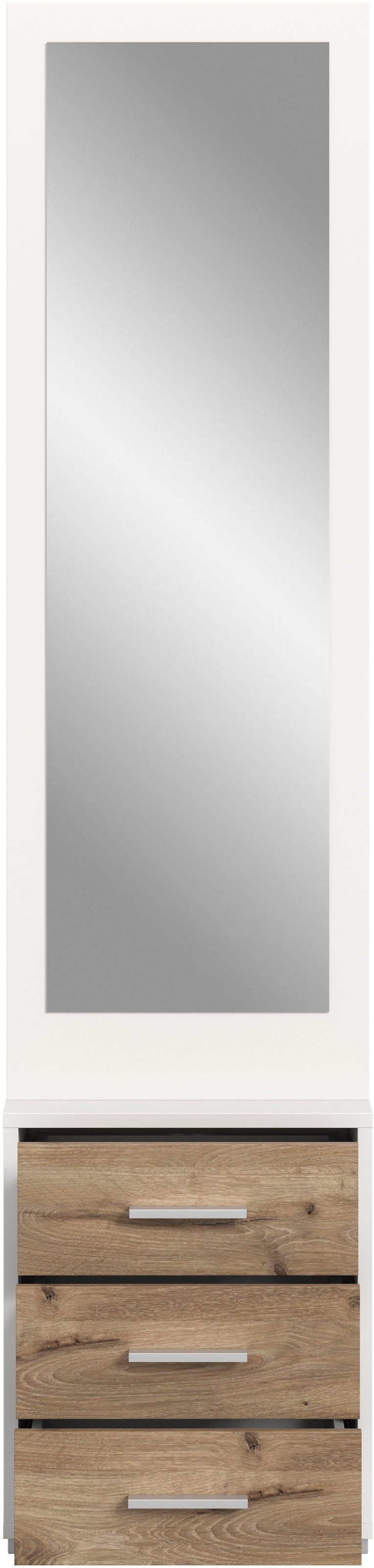 INOSIGN Kompaktgarderobe »Morrea, Höhe 190 cm, 3 Schubkästen, 3 Haken, 1 Kleiderstange«, (1 St.), schmale Garaderobe, Stauraum, Flur, Diele