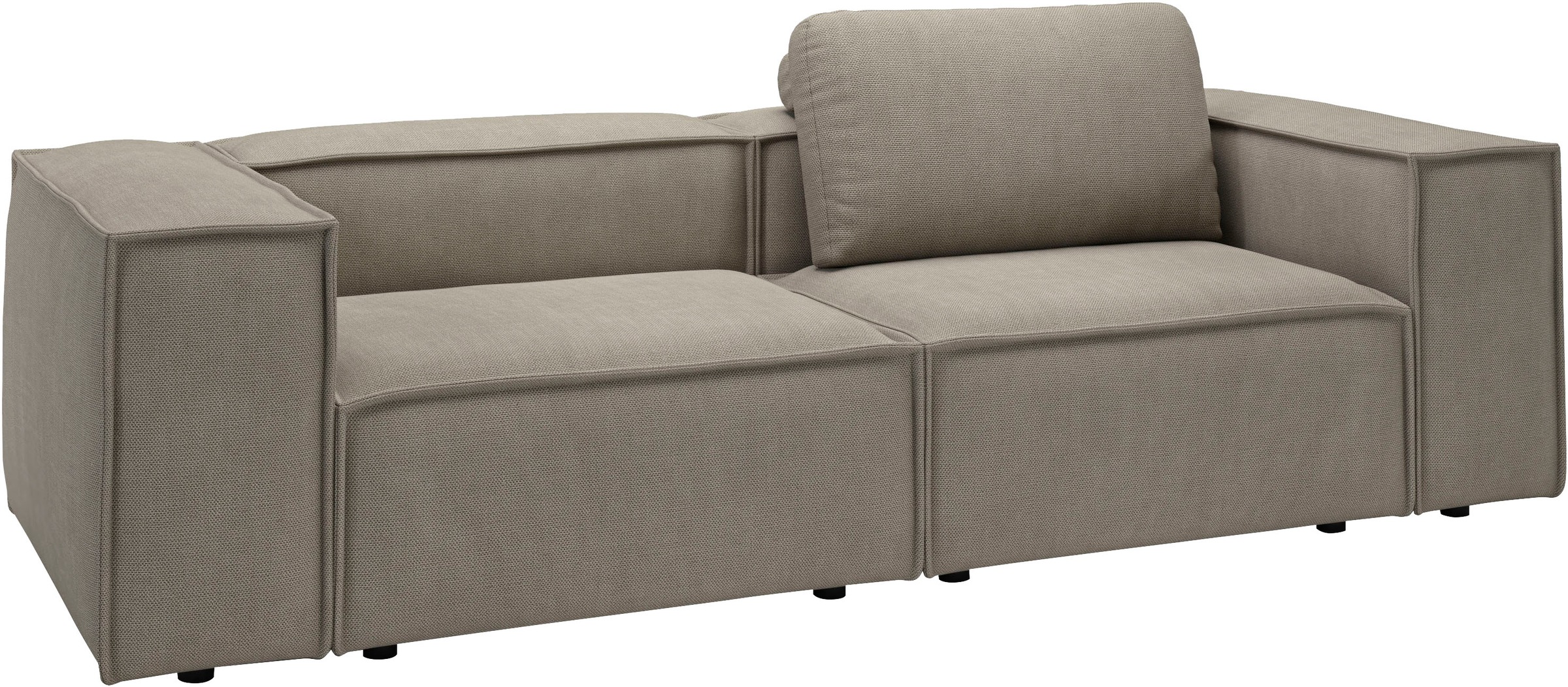 Places of Style 2-Sitzer »Watertown, modernes Sofa 246 cm breit, auch in Feincord«, stilvolles Sofa für 2 Personen mit extra breiter Sitzfläche