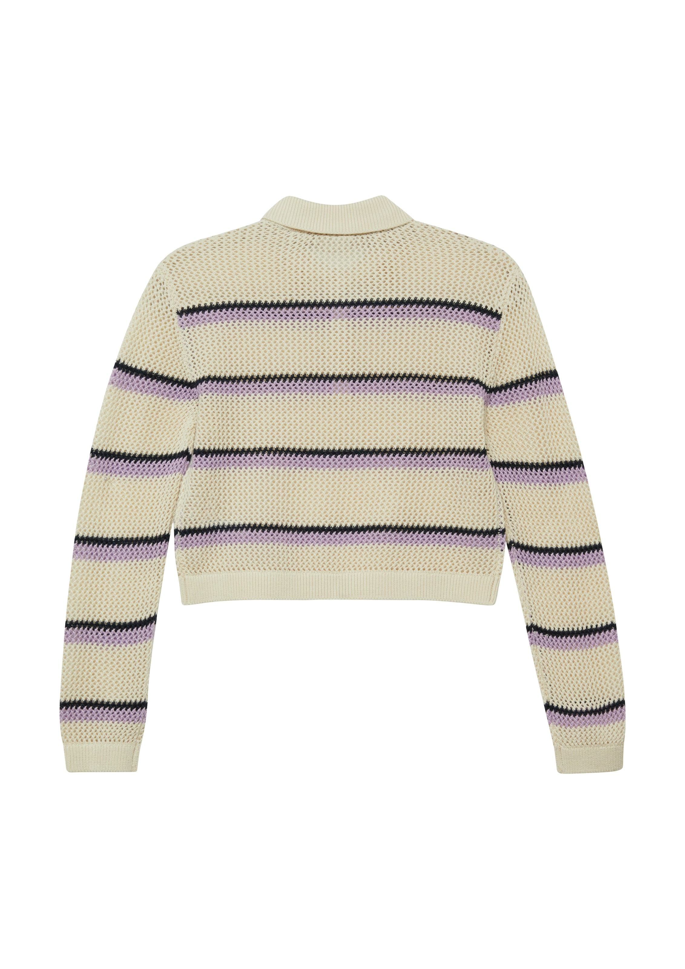 s.Oliver Junior Strickpullover im Streifenlook und kurz