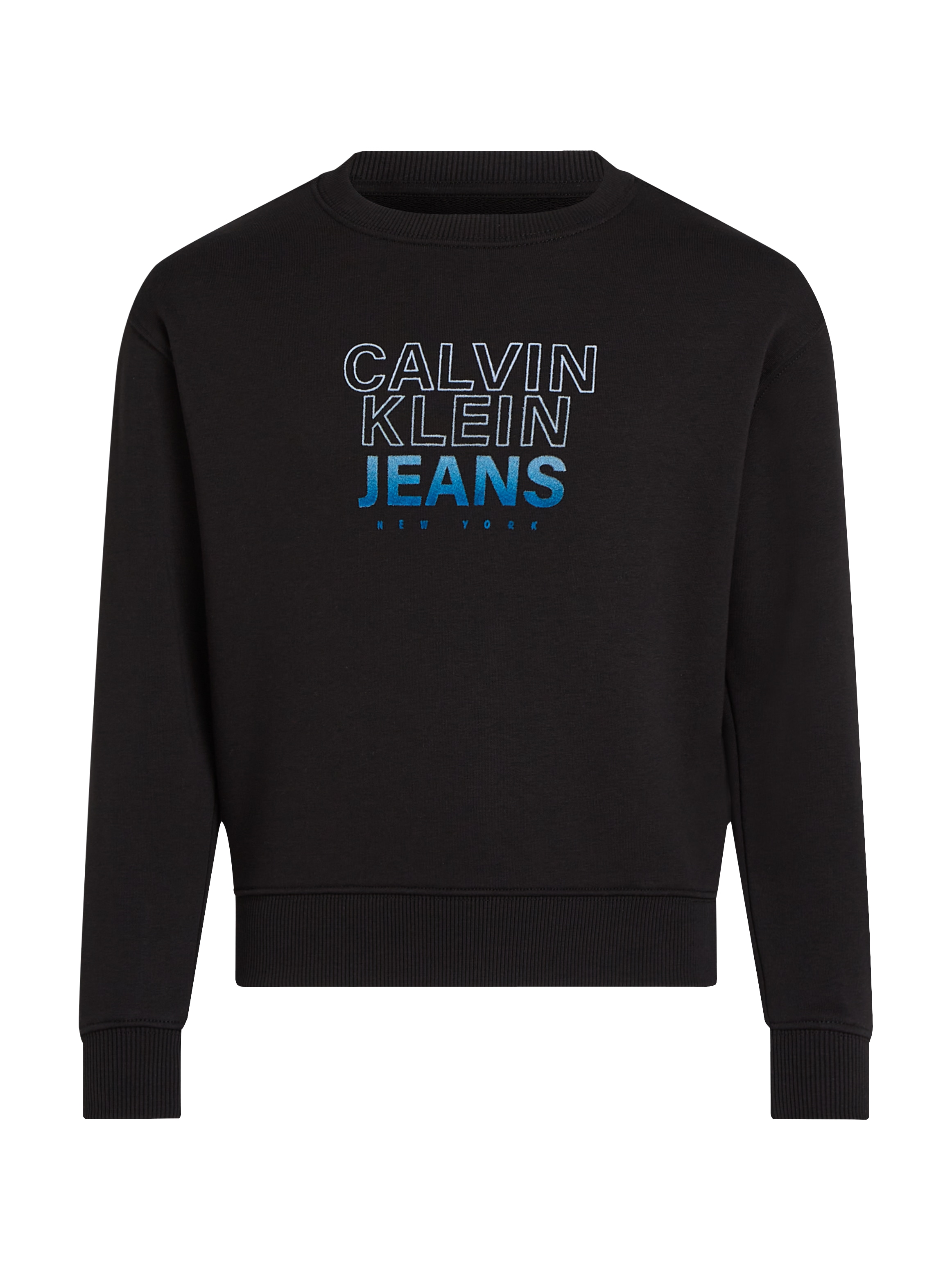 Calvin Klein Jeans Sweatshirt »GRADIENT FLOCK LOGO CN«, für Kinder bis 16 Jahre mit Logoprägung