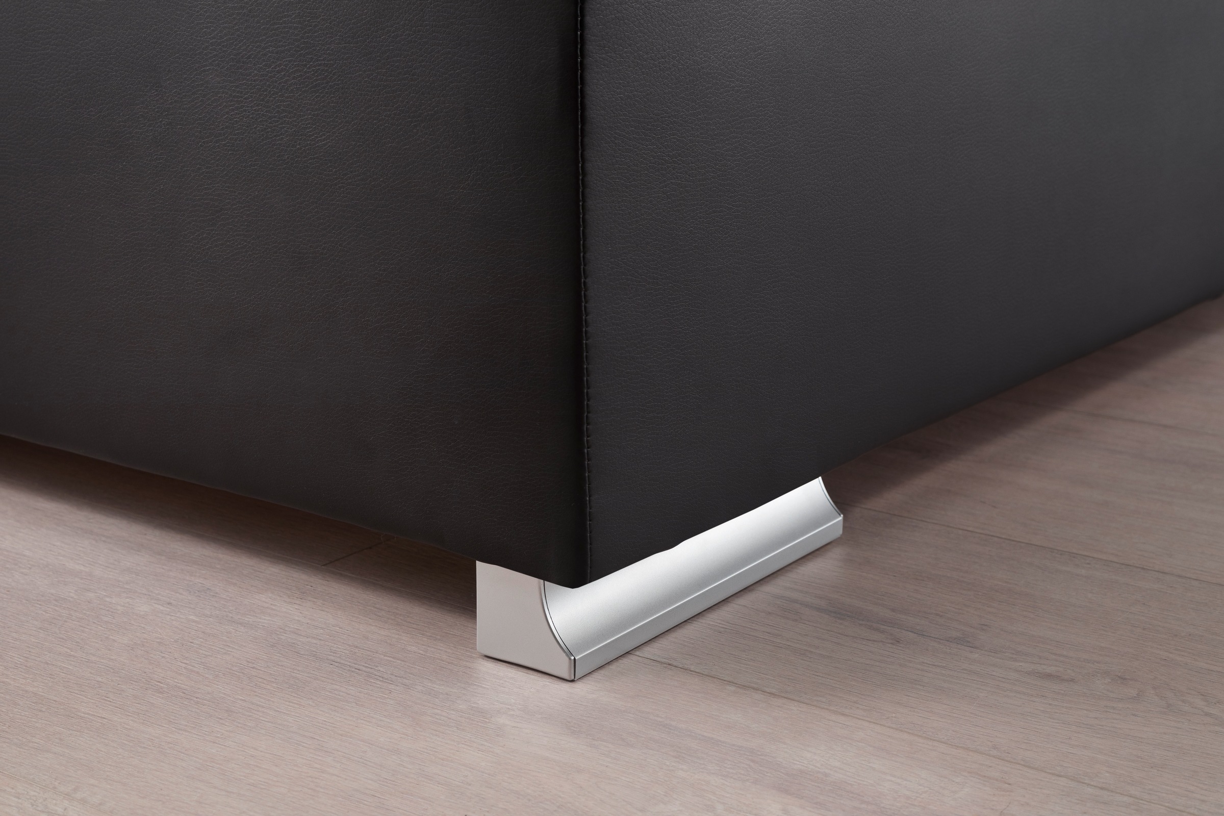 meise.möbel Boxspringbett »Las Vegas«, Füße und Kopfteil mit LED-Beleuchtung, mit Bettkasten und Topper