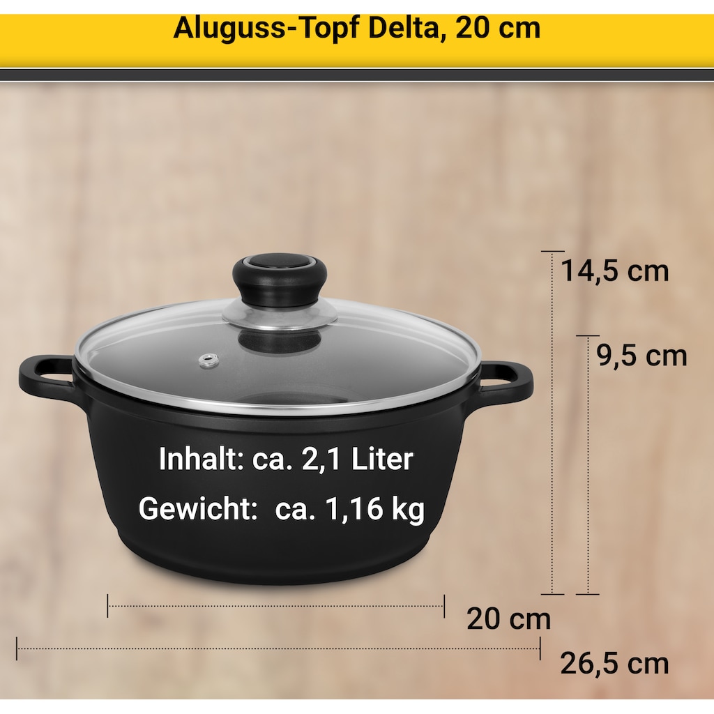 Krüger Fleischtopf »Delta«, Aluminiumguss