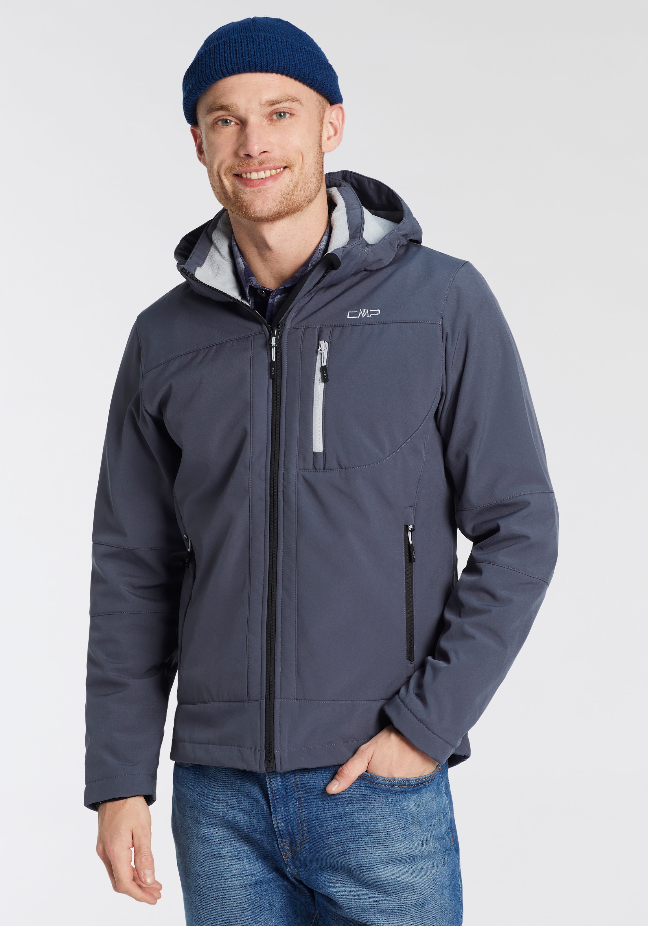 CMP Softshelljacke »MAN JACKET ZIP HOOD«, mit Kapuze